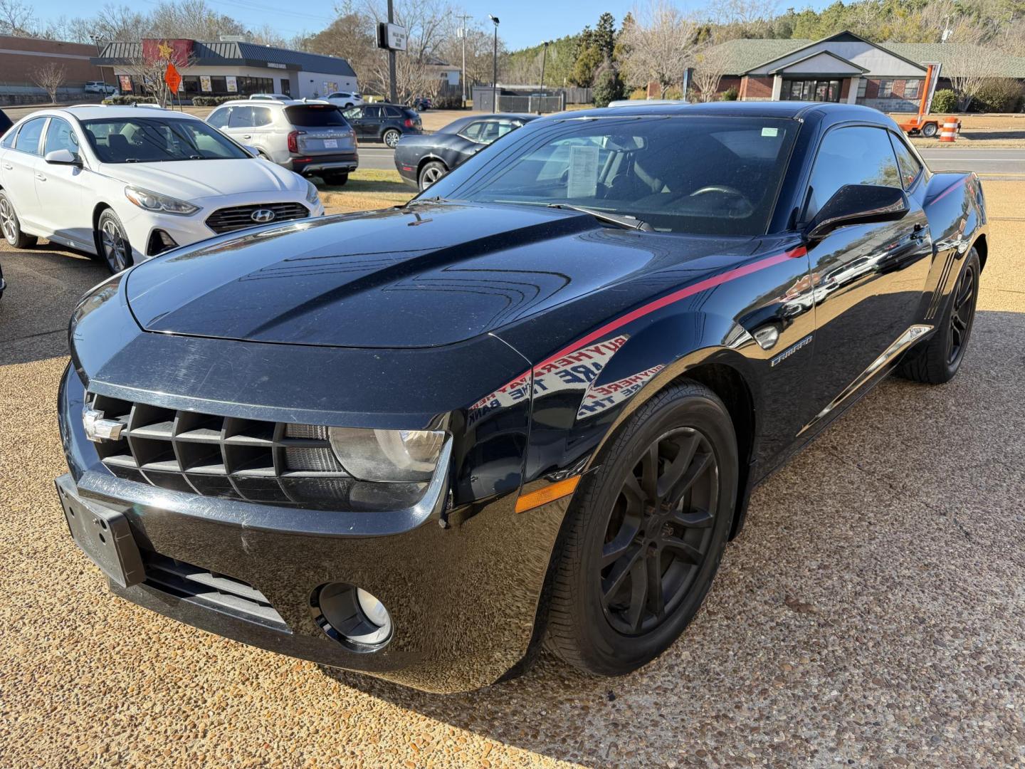 2013 BLACK CHEVROLET CAMARO 1LT (2G1FF1E38D9) , located at 922 W. Beacon St., Philadelphia, MS, 39350, (601) 650-3675, 32.770447, -89.127151 - Photo#2