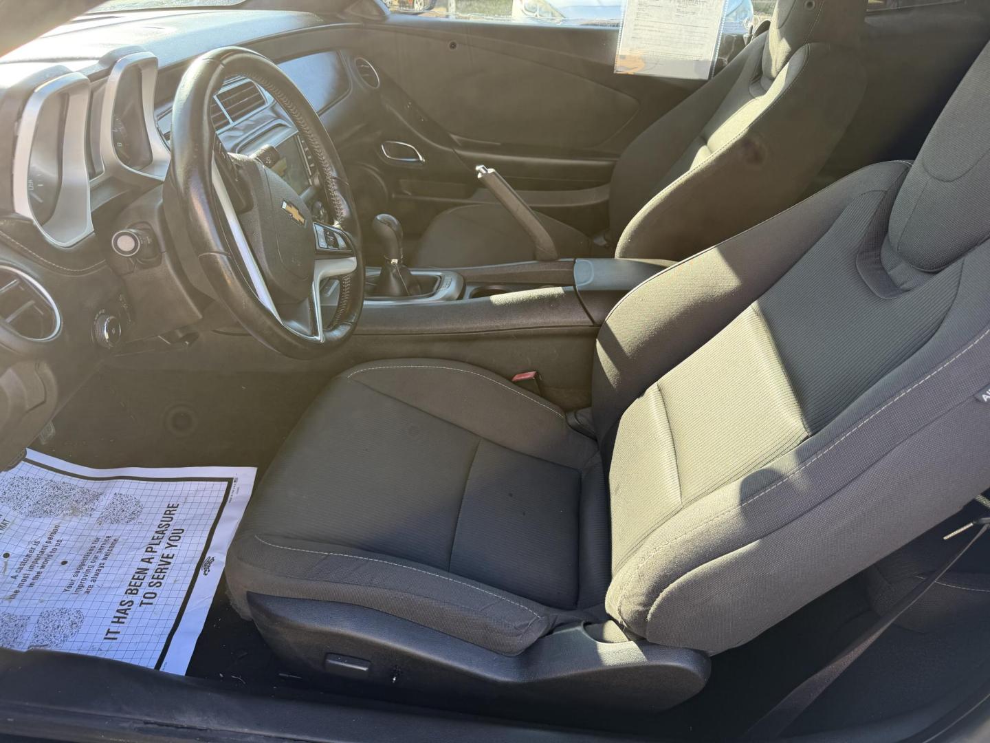2013 BLACK CHEVROLET CAMARO 1LT (2G1FF1E38D9) , located at 922 W. Beacon St., Philadelphia, MS, 39350, (601) 650-3675, 32.770447, -89.127151 - Photo#9