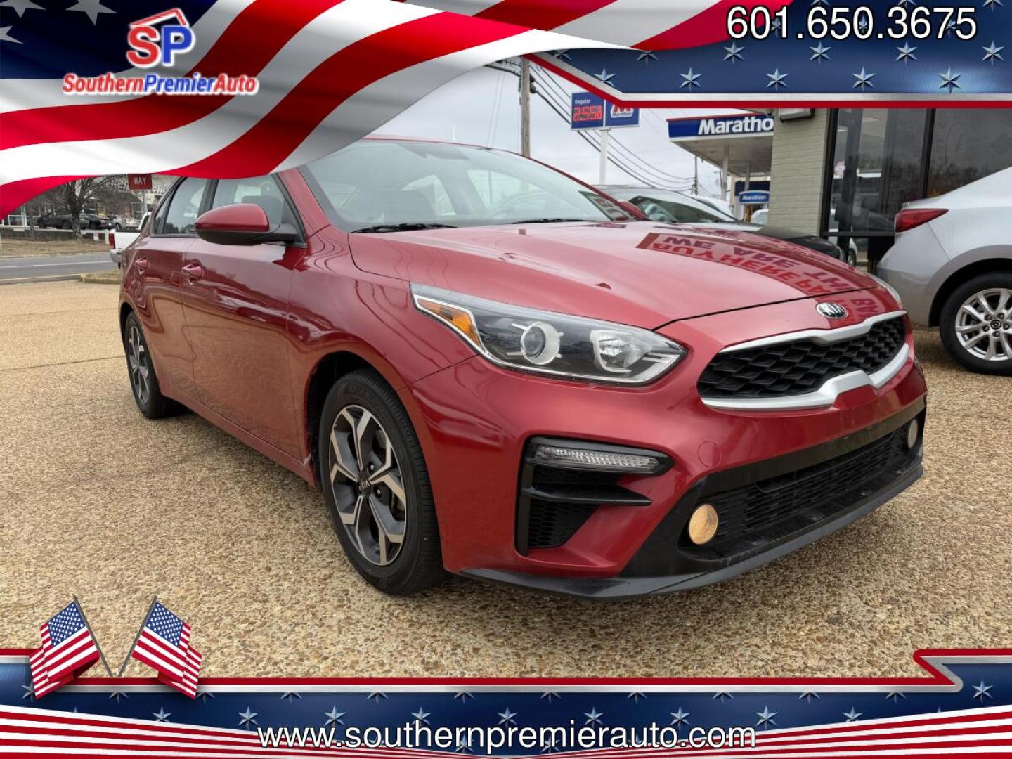 2020 RED KIA FORTE LXS (3KPF24AD3LE) , located at 922 W. Beacon St., Philadelphia, MS, 39350, (601) 650-3675, 32.770447, -89.127151 - Photo#0