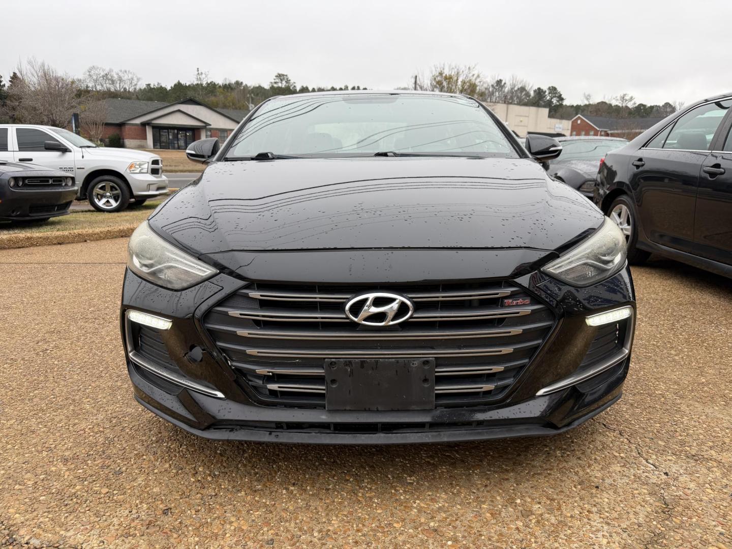 2018 BLACK HYUNDAI ELANTRA SPORT (KMHD04LB2JU) , located at 922 W. Beacon St., Philadelphia, MS, 39350, (601) 650-3675, 32.770447, -89.127151 - Photo#1