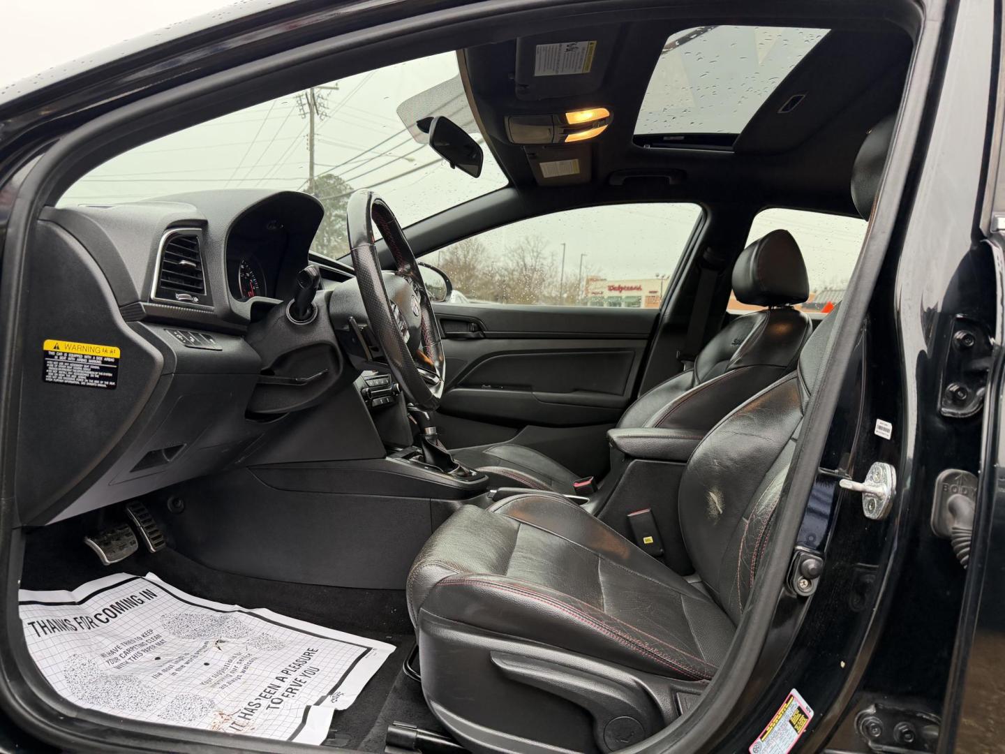 2018 BLACK HYUNDAI ELANTRA SPORT (KMHD04LB2JU) , located at 922 W. Beacon St., Philadelphia, MS, 39350, (601) 650-3675, 32.770447, -89.127151 - Photo#9