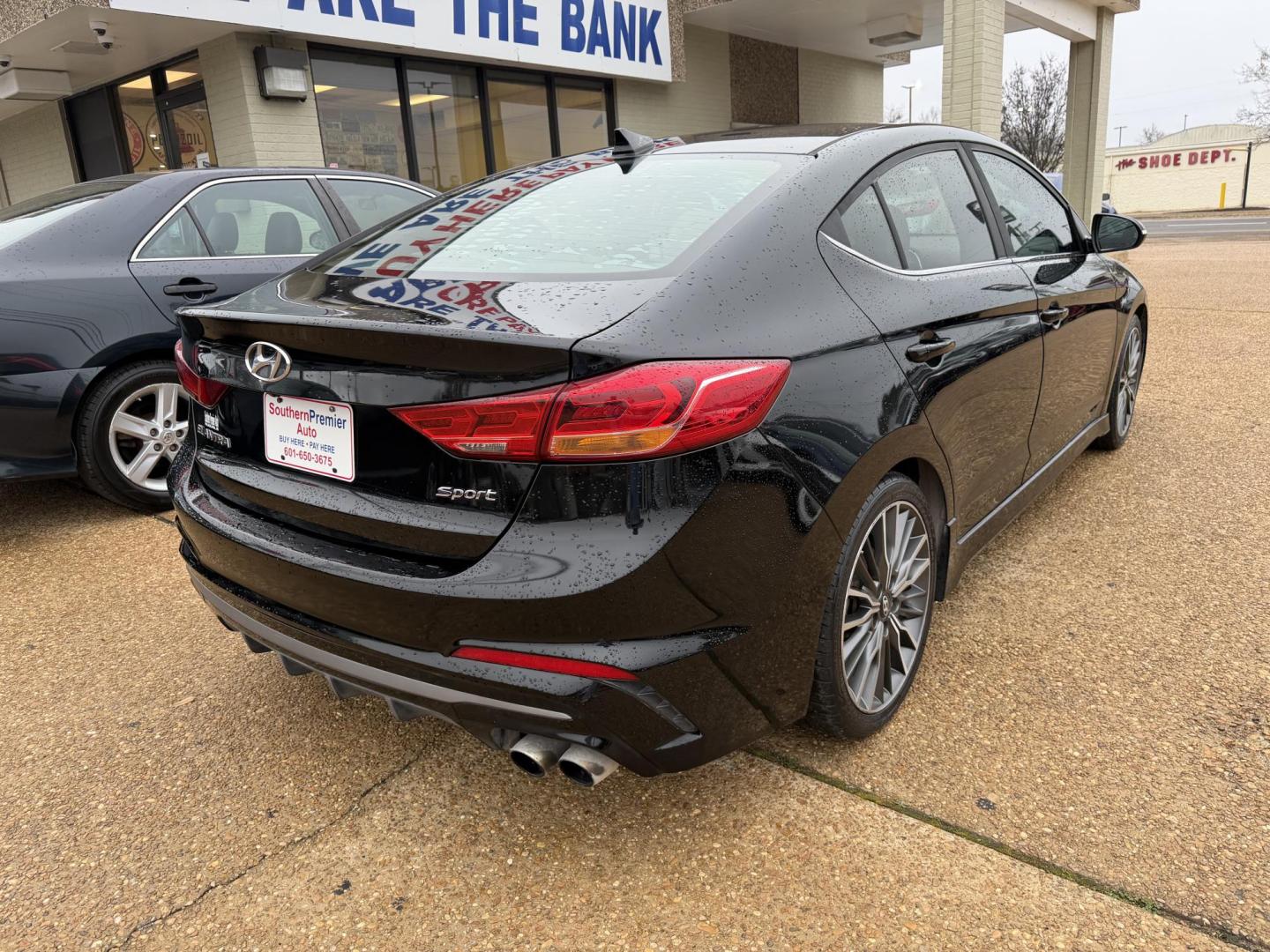 2018 BLACK HYUNDAI ELANTRA SPORT (KMHD04LB2JU) , located at 922 W. Beacon St., Philadelphia, MS, 39350, (601) 650-3675, 32.770447, -89.127151 - Photo#5