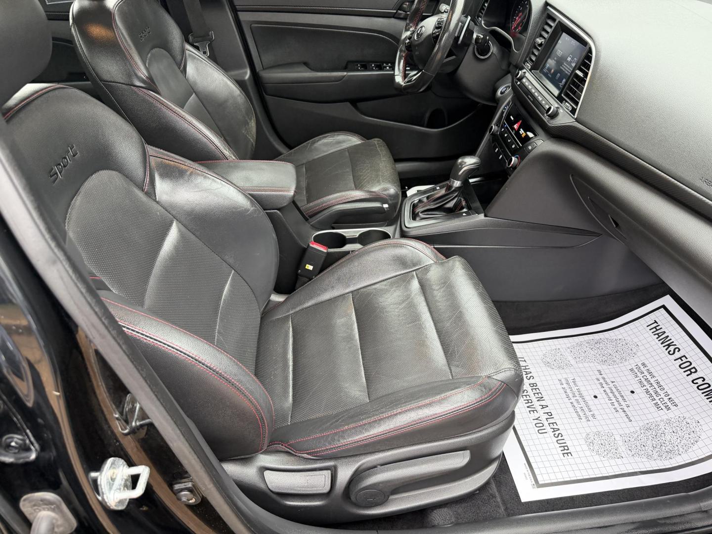 2018 BLACK HYUNDAI ELANTRA SPORT (KMHD04LB2JU) , located at 922 W. Beacon St., Philadelphia, MS, 39350, (601) 650-3675, 32.770447, -89.127151 - Photo#10