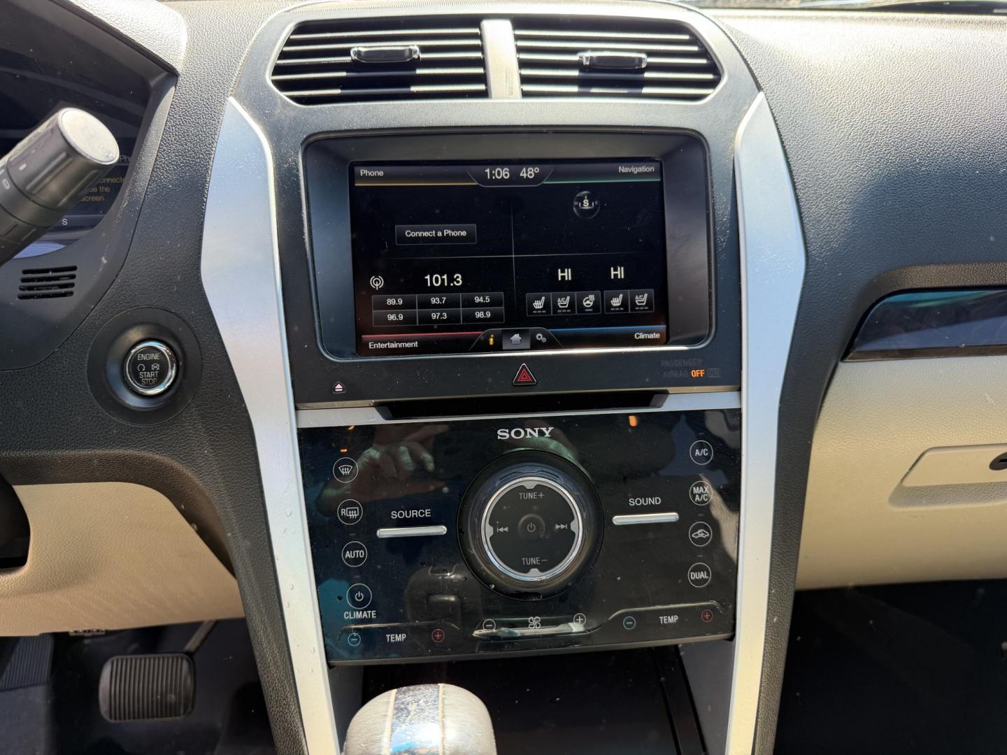 2015 WHITE FORD EXPLORER LIMITED (1FM5K7F83FG) , located at 922 W. Beacon St., Philadelphia, MS, 39350, (601) 650-3675, 32.770447, -89.127151 - Photo#17