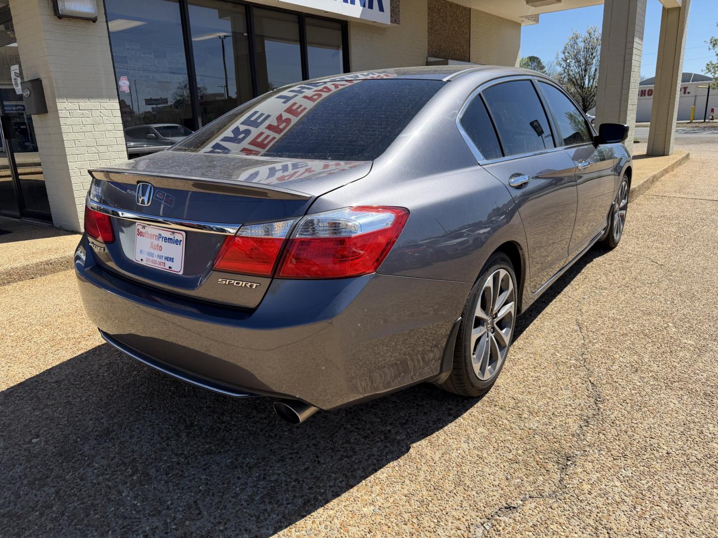 2015 GRAY HONDA ACCORD SPORT (1HGCR2F59FA) , located at 922 W. Beacon St., Philadelphia, MS, 39350, (601) 650-3675, 32.770447, -89.127151 - Photo#5