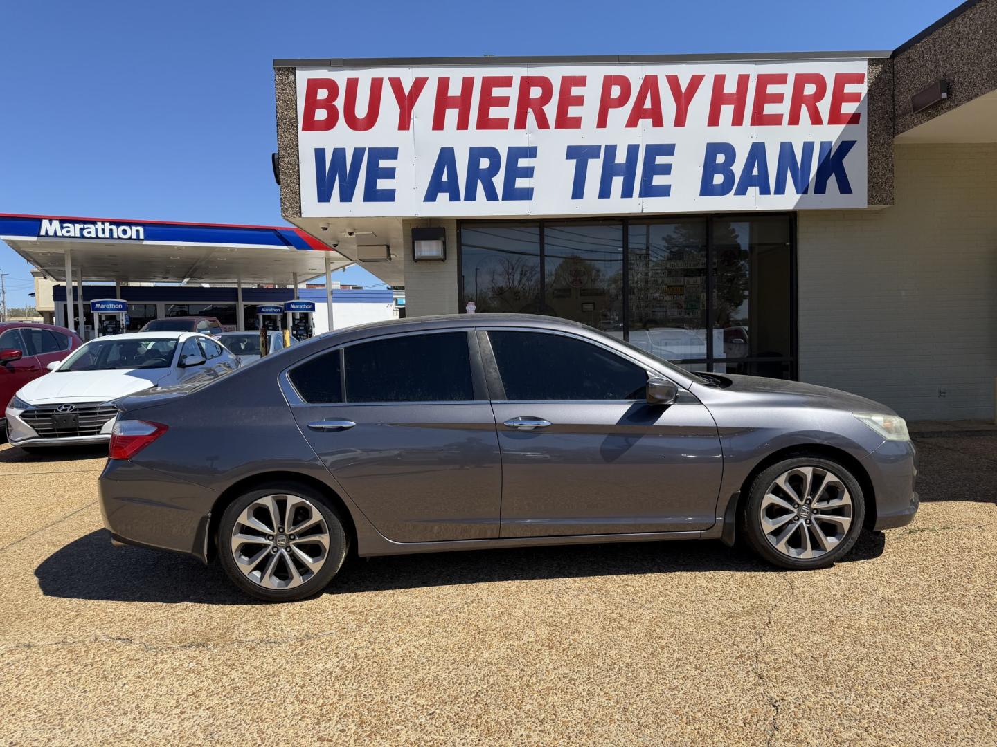 2015 GRAY HONDA ACCORD SPORT (1HGCR2F59FA) , located at 922 W. Beacon St., Philadelphia, MS, 39350, (601) 650-3675, 32.770447, -89.127151 - Photo#6