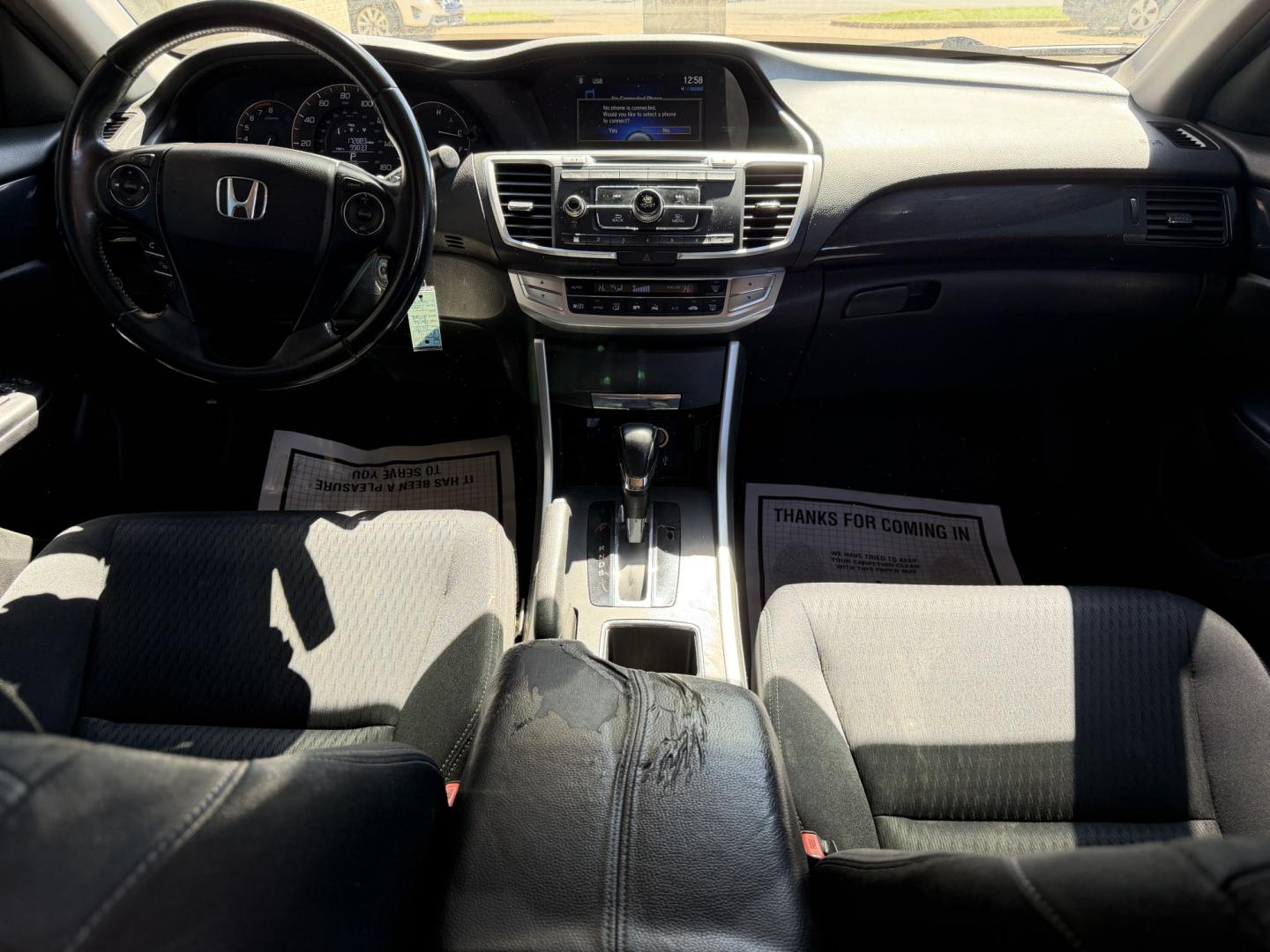 2015 GRAY HONDA ACCORD SPORT (1HGCR2F59FA) , located at 922 W. Beacon St., Philadelphia, MS, 39350, (601) 650-3675, 32.770447, -89.127151 - Photo#16