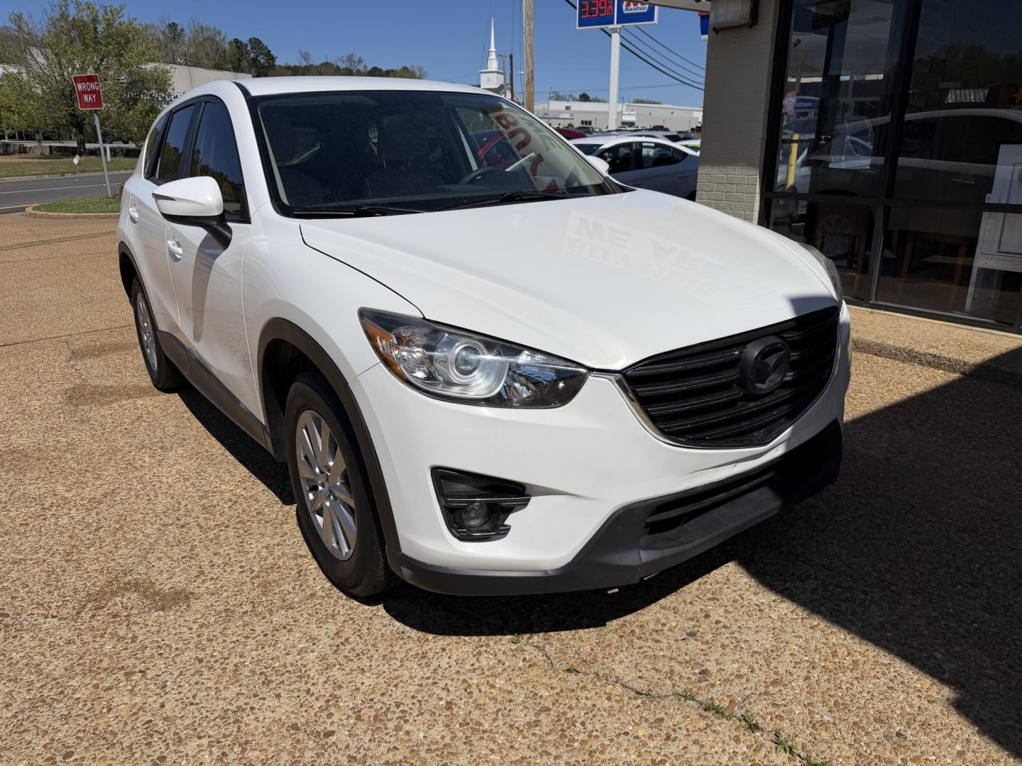 2016 WHITE MAZDA CX-5 TOURING (JM3KE2CY9G0) , located at 922 W. Beacon St., Philadelphia, MS, 39350, (601) 650-3675, 32.770447, -89.127151 - Photo#0