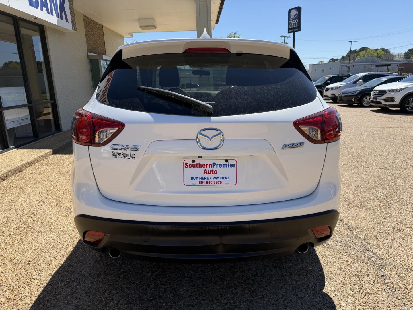2016 WHITE MAZDA CX-5 TOURING (JM3KE2CY9G0) , located at 922 W. Beacon St., Philadelphia, MS, 39350, (601) 650-3675, 32.770447, -89.127151 - Photo#4