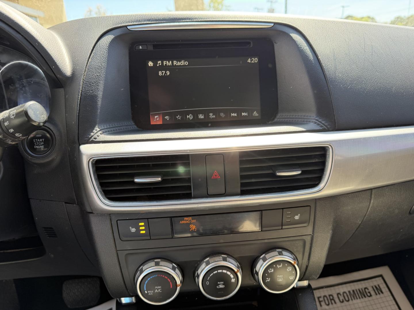 2016 WHITE MAZDA CX-5 TOURING (JM3KE2CY9G0) , located at 922 W. Beacon St., Philadelphia, MS, 39350, (601) 650-3675, 32.770447, -89.127151 - Photo#17