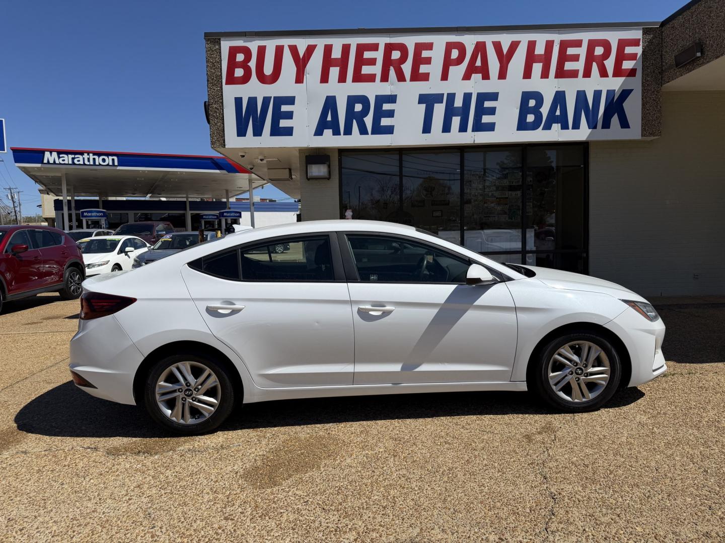 2020 WHITE HYUNDAI ELANTRA SEL (5NPD84LF8LH) , located at 922 W. Beacon St., Philadelphia, MS, 39350, (601) 650-3675, 32.770447, -89.127151 - Photo#6
