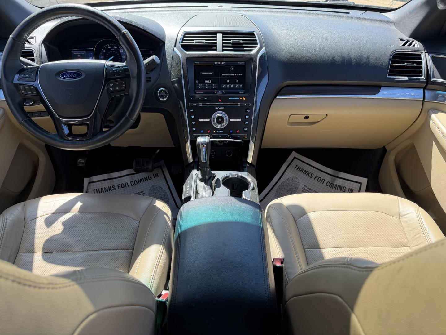 2016 WHITE FORD EXPLORER LIMITED (1FM5K7F87GG) , located at 922 W. Beacon St., Philadelphia, MS, 39350, (601) 650-3675, 32.770447, -89.127151 - Photo#16