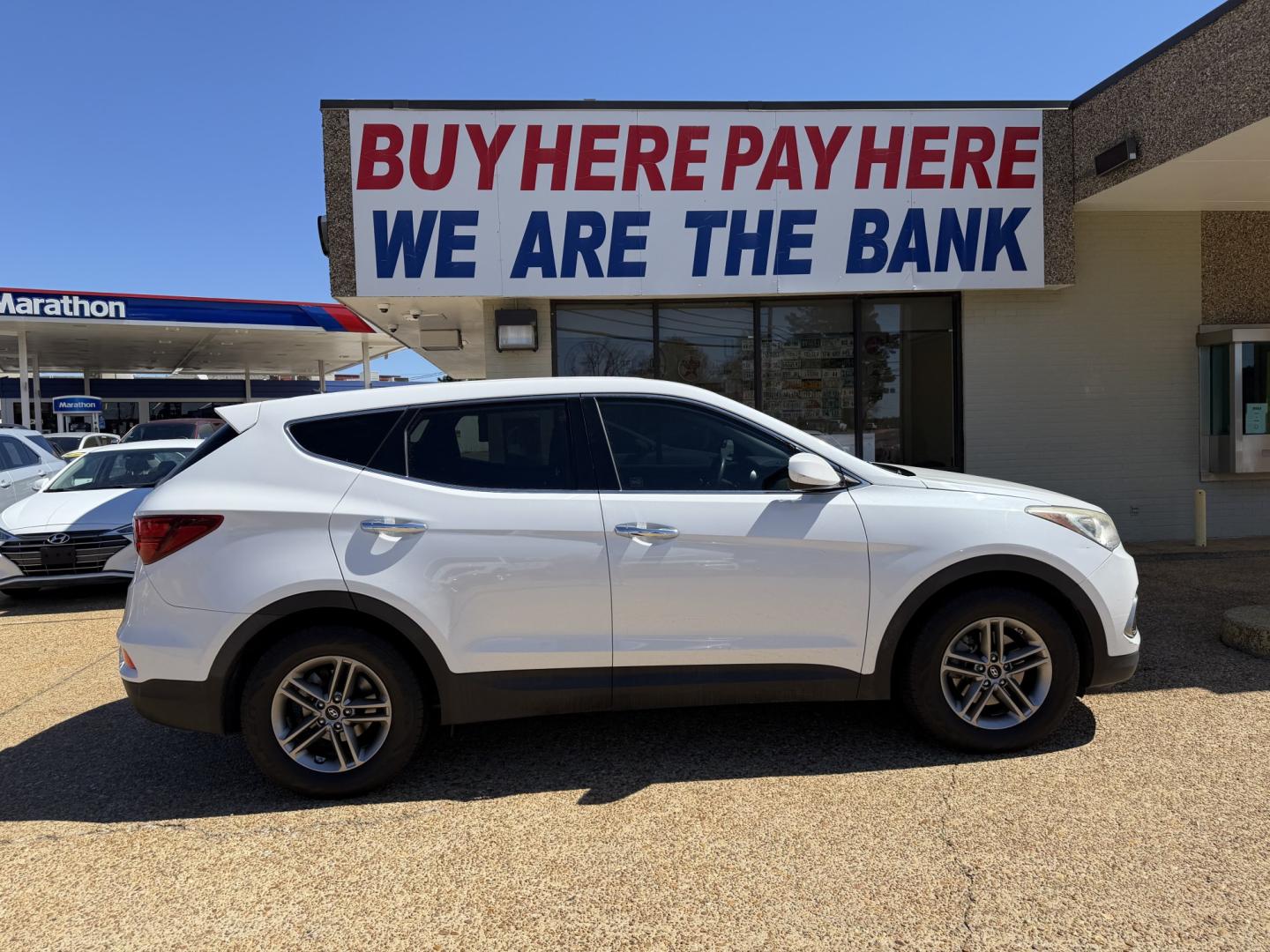 2018 WHITE HYUNDAI SANTA FE SPORT (5XYZT3LB1JG) , located at 922 W. Beacon St., Philadelphia, MS, 39350, (601) 650-3675, 32.770447, -89.127151 - Photo#6