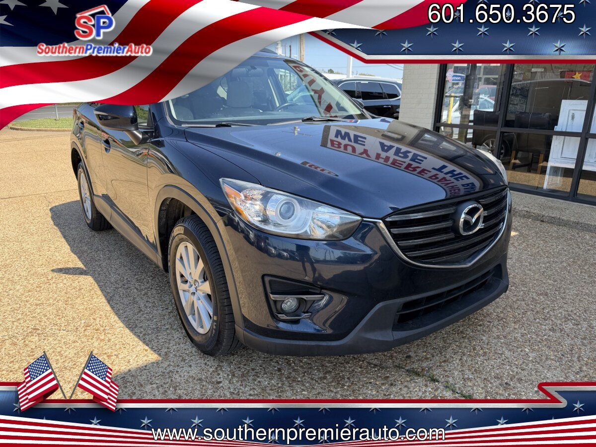 2016 BLUE MAZDA CX-5 TOURING (JM3KE2CY0G0) , located at 922 W. Beacon St., Philadelphia, MS, 39350, (601) 650-3675, 32.770447, -89.127151 - Photo#0