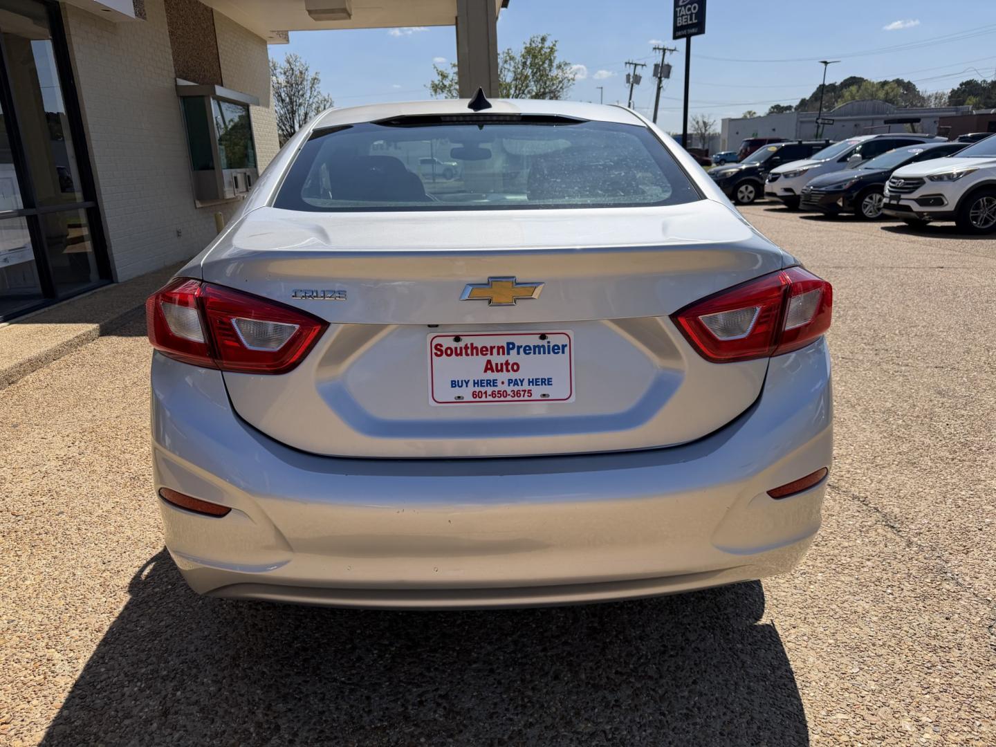 2018 SILVER CHEVROLET CRUZE LS (1G1BC5SM5J7) , located at 922 W. Beacon St., Philadelphia, MS, 39350, (601) 650-3675, 32.770447, -89.127151 - Photo#3