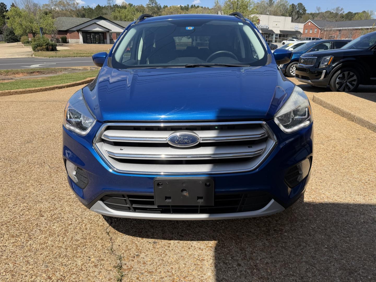 2018 BLUE FORD ESCAPE SEL (1FMCU0HD8JU) , located at 922 W. Beacon St., Philadelphia, MS, 39350, (601) 650-3675, 32.770447, -89.127151 - Photo#1