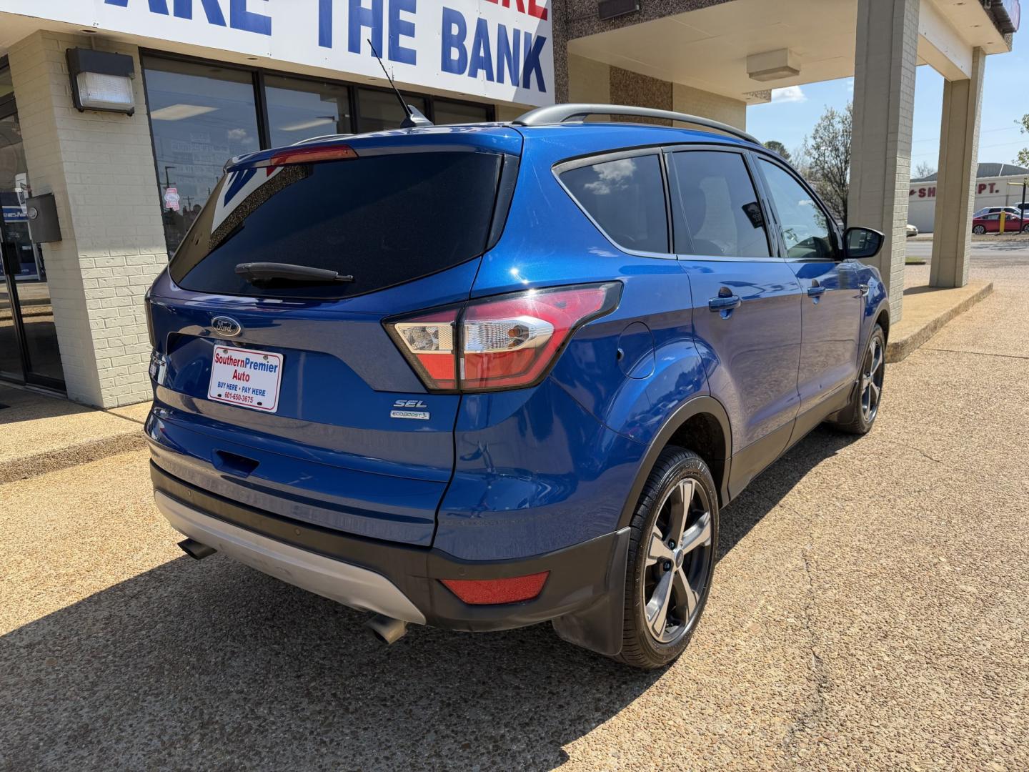 2018 BLUE FORD ESCAPE SEL (1FMCU0HD8JU) , located at 922 W. Beacon St., Philadelphia, MS, 39350, (601) 650-3675, 32.770447, -89.127151 - Photo#5