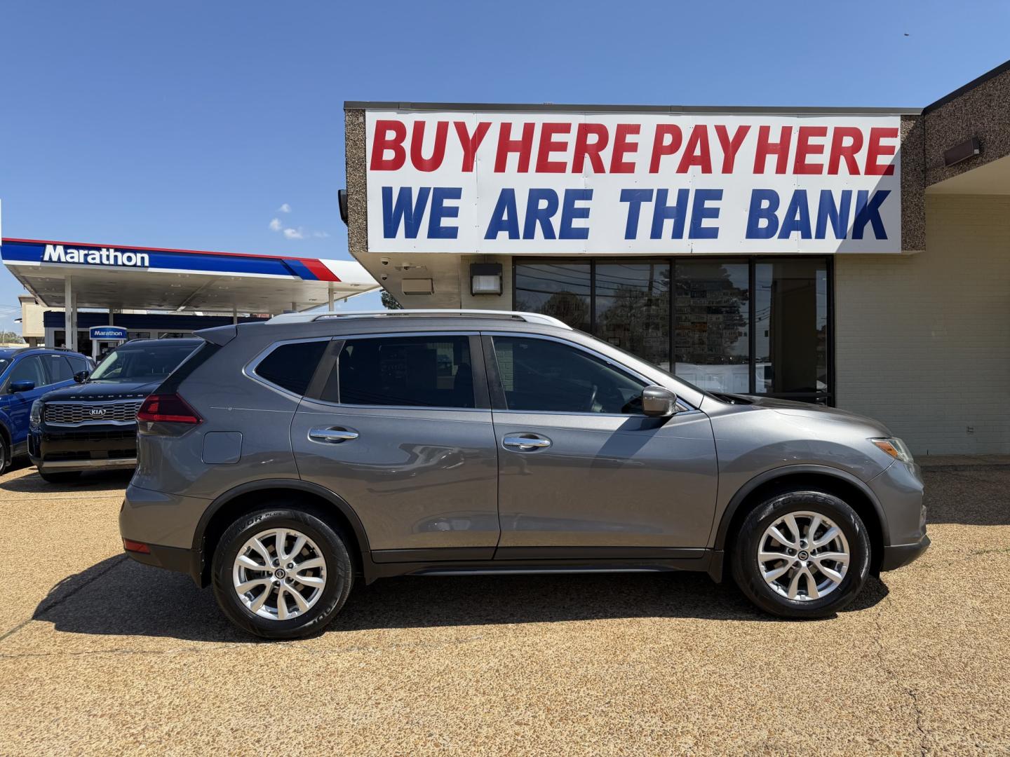 2019 GRAY NISSAN ROGUE S (5N1AT2MTXKC) , located at 922 W. Beacon St., Philadelphia, MS, 39350, (601) 650-3675, 32.770447, -89.127151 - Photo#6