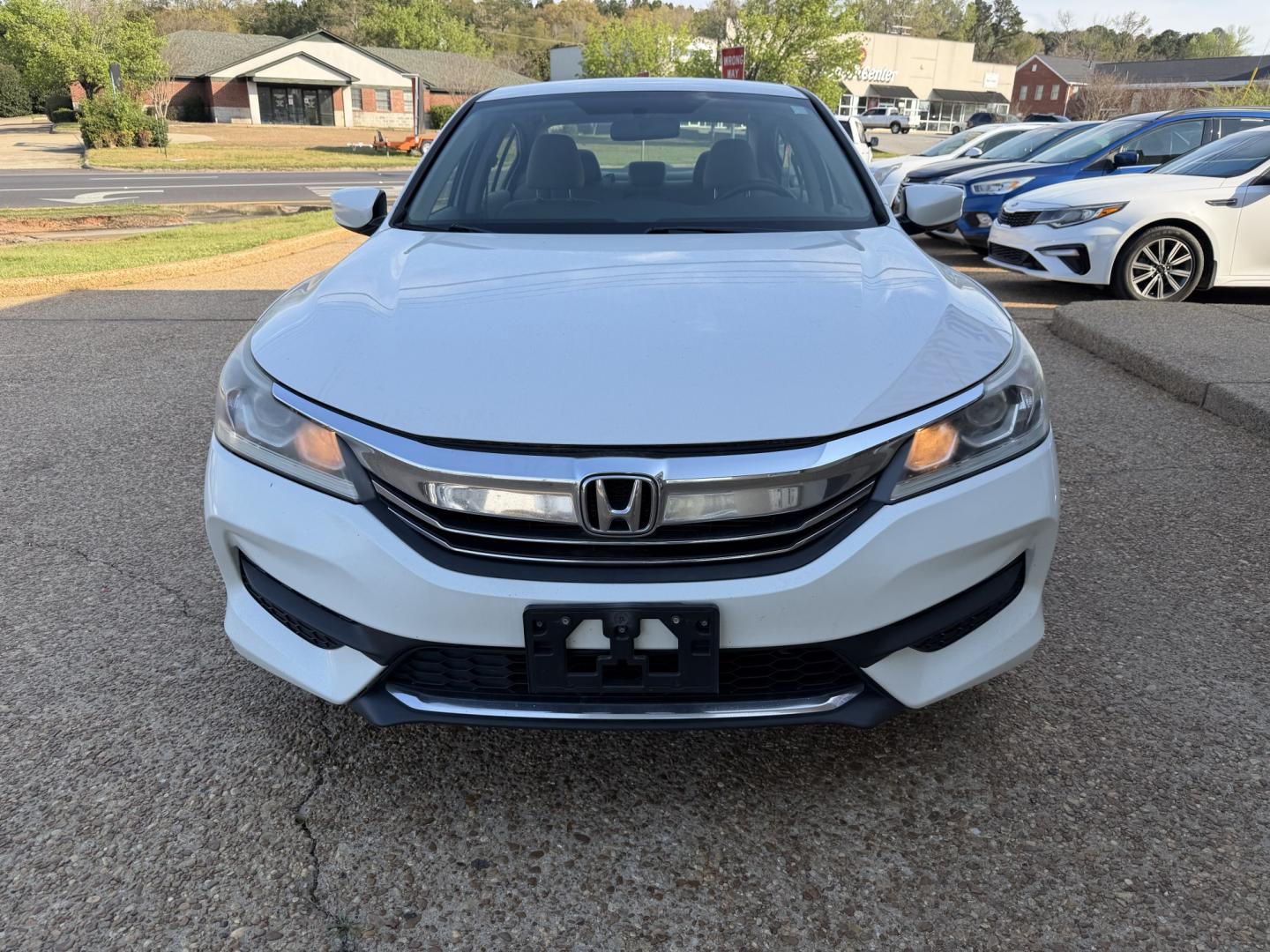 2017 WHITE HONDA ACCORD LX (1HGCR2F37HA) , located at 922 W. Beacon St., Philadelphia, MS, 39350, (601) 650-3675, 32.770447, -89.127151 - Photo#1