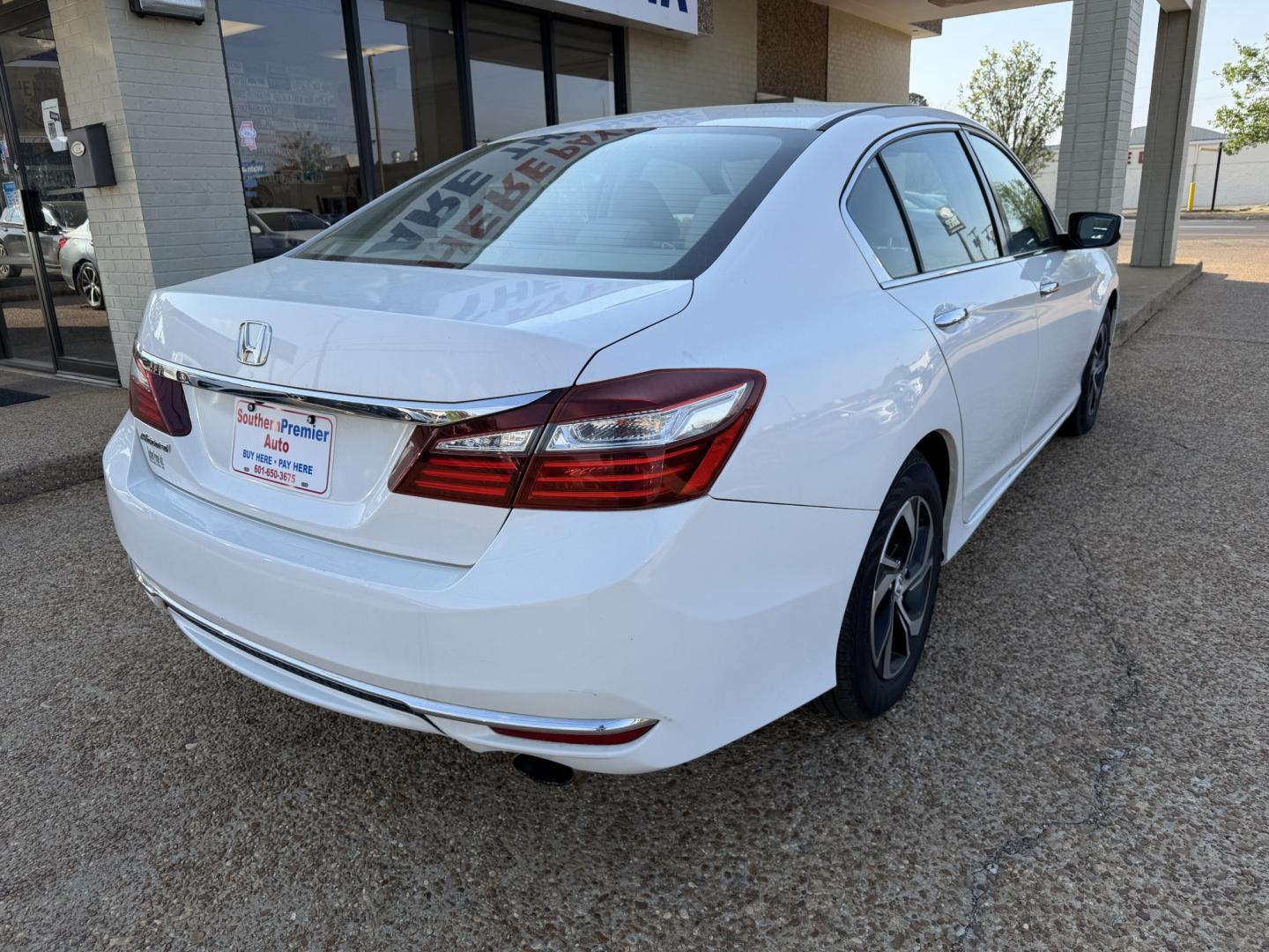 2017 WHITE HONDA ACCORD LX (1HGCR2F37HA) , located at 922 W. Beacon St., Philadelphia, MS, 39350, (601) 650-3675, 32.770447, -89.127151 - Photo#5