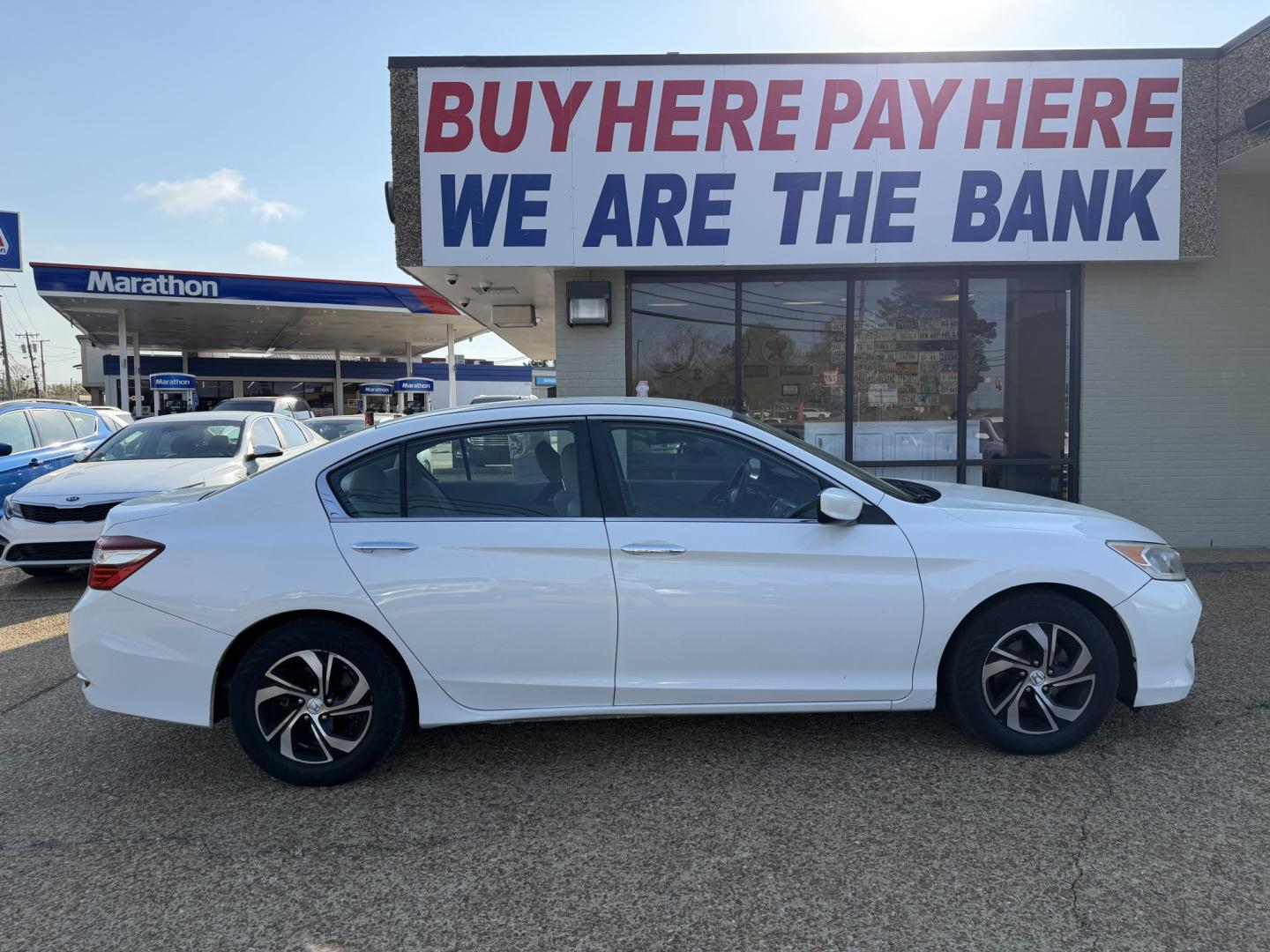 2017 WHITE HONDA ACCORD LX (1HGCR2F37HA) , located at 922 W. Beacon St., Philadelphia, MS, 39350, (601) 650-3675, 32.770447, -89.127151 - Photo#6