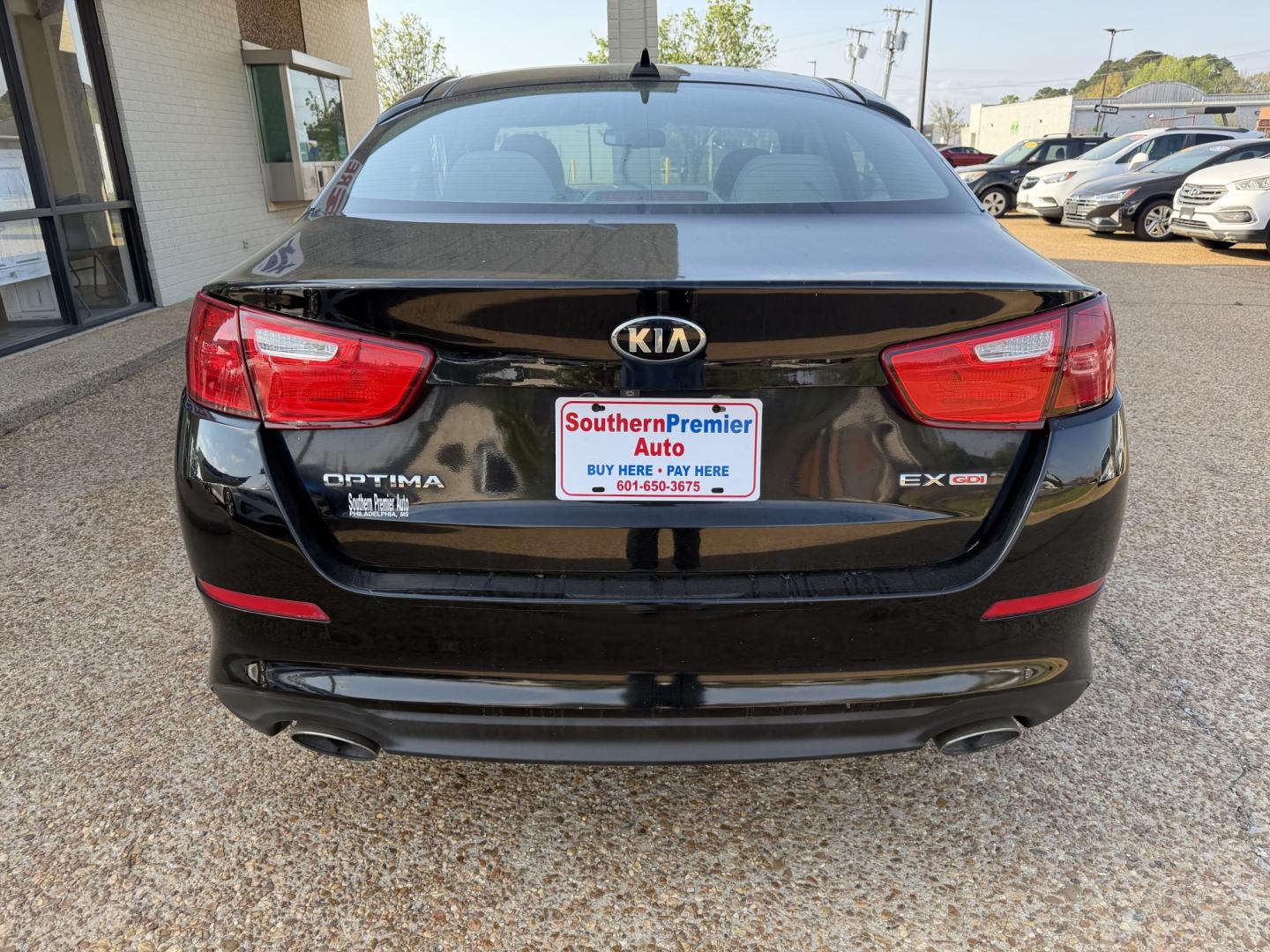 2015 BLACK KIA OPTIMA EX; LX (5XXGN4A75FG) , located at 922 W. Beacon St., Philadelphia, MS, 39350, (601) 650-3675, 32.770447, -89.127151 - Photo#4