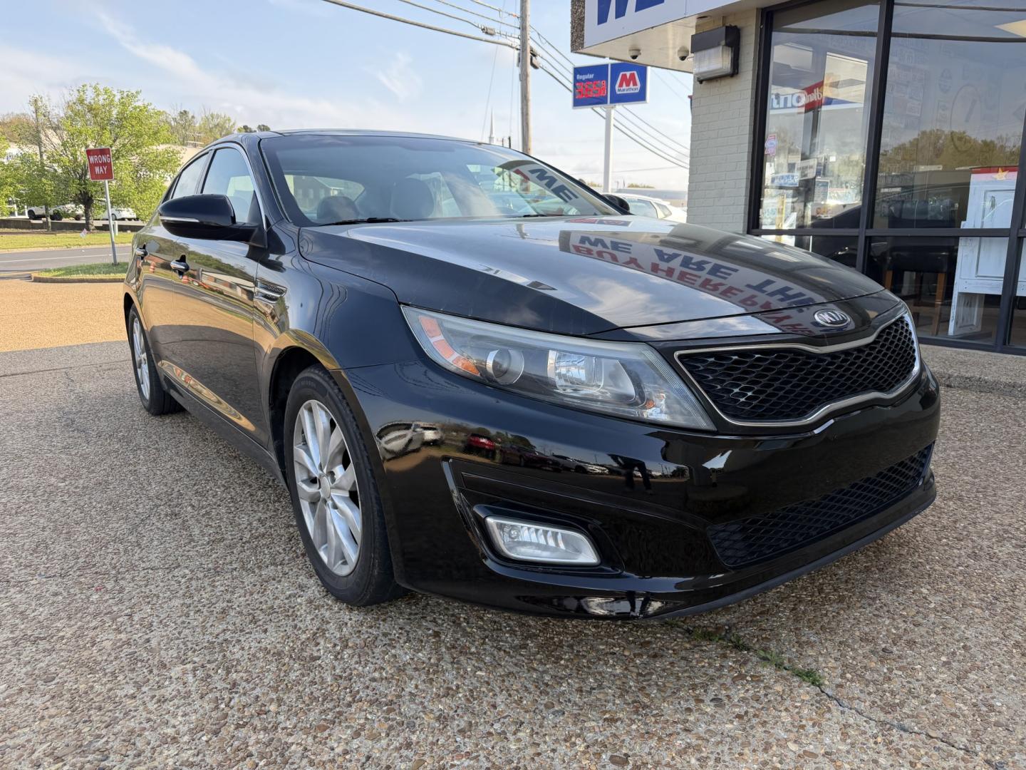 2015 BLACK KIA OPTIMA EX; LX (5XXGN4A75FG) , located at 922 W. Beacon St., Philadelphia, MS, 39350, (601) 650-3675, 32.770447, -89.127151 - Photo#0