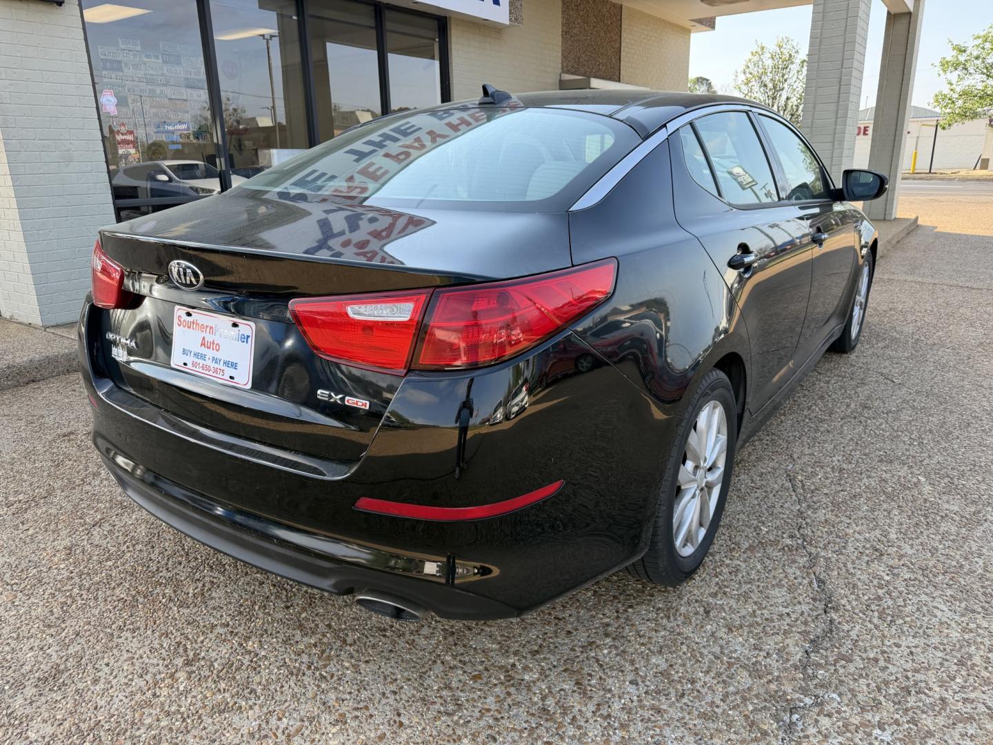 2015 BLACK KIA OPTIMA EX; LX (5XXGN4A75FG) , located at 922 W. Beacon St., Philadelphia, MS, 39350, (601) 650-3675, 32.770447, -89.127151 - Photo#5