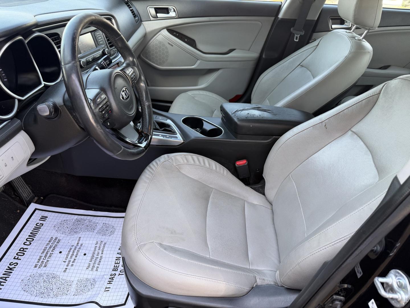 2015 BLACK KIA OPTIMA EX; LX (5XXGN4A75FG) , located at 922 W. Beacon St., Philadelphia, MS, 39350, (601) 650-3675, 32.770447, -89.127151 - Photo#9