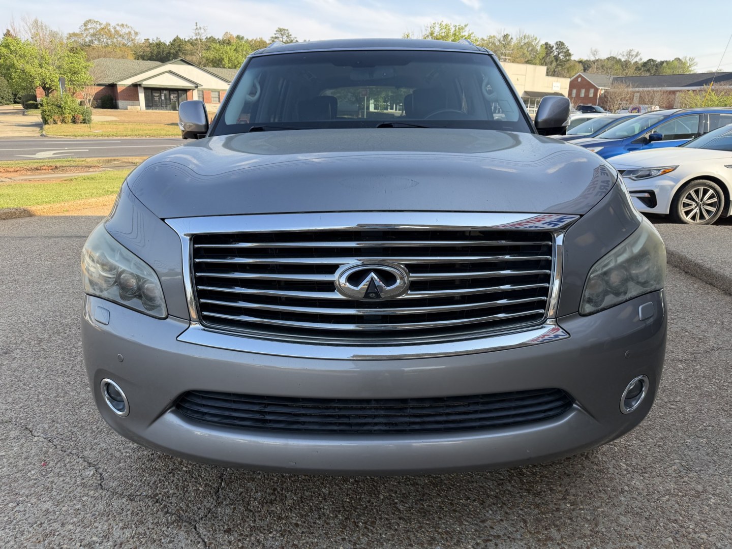 2012 GRAY INFINITI QX56 BASE (JN8AZ2NE3C9) , located at 922 W. Beacon St., Philadelphia, MS, 39350, (601) 650-3675, 32.770447, -89.127151 - Photo#1