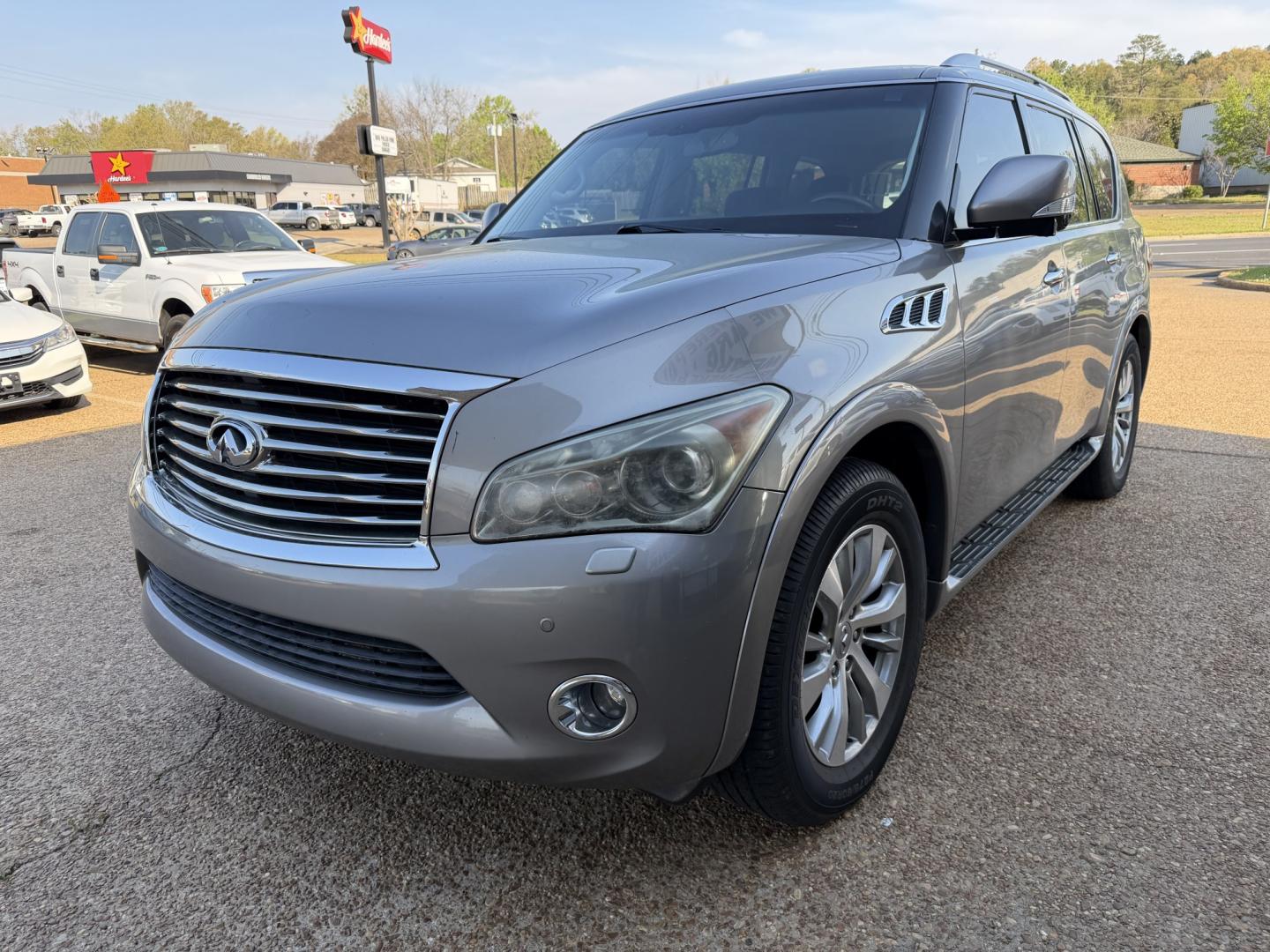 2012 GRAY INFINITI QX56 BASE (JN8AZ2NE3C9) , located at 922 W. Beacon St., Philadelphia, MS, 39350, (601) 650-3675, 32.770447, -89.127151 - Photo#2