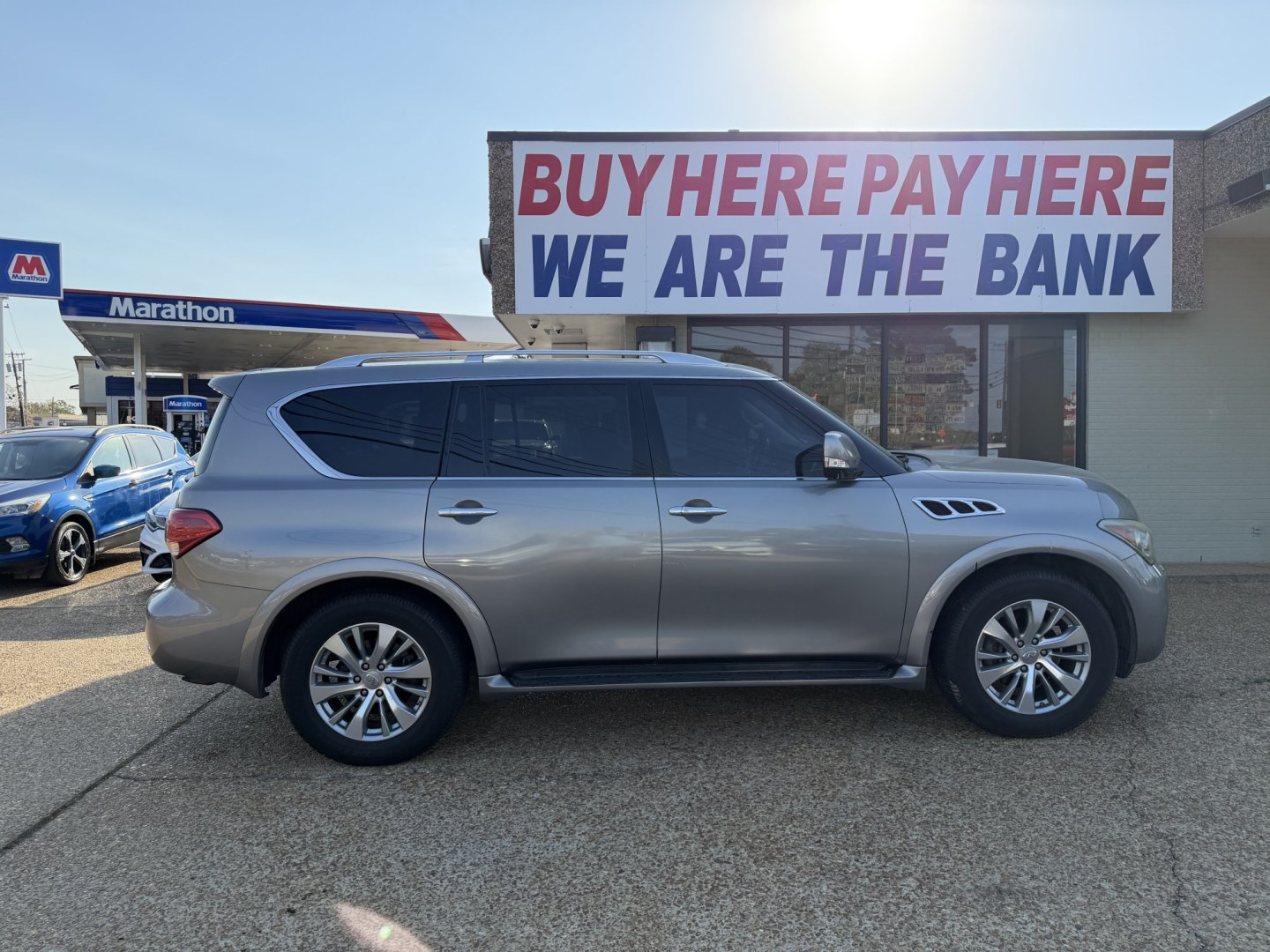 2012 GRAY INFINITI QX56 BASE (JN8AZ2NE3C9) , located at 922 W. Beacon St., Philadelphia, MS, 39350, (601) 650-3675, 32.770447, -89.127151 - Photo#6