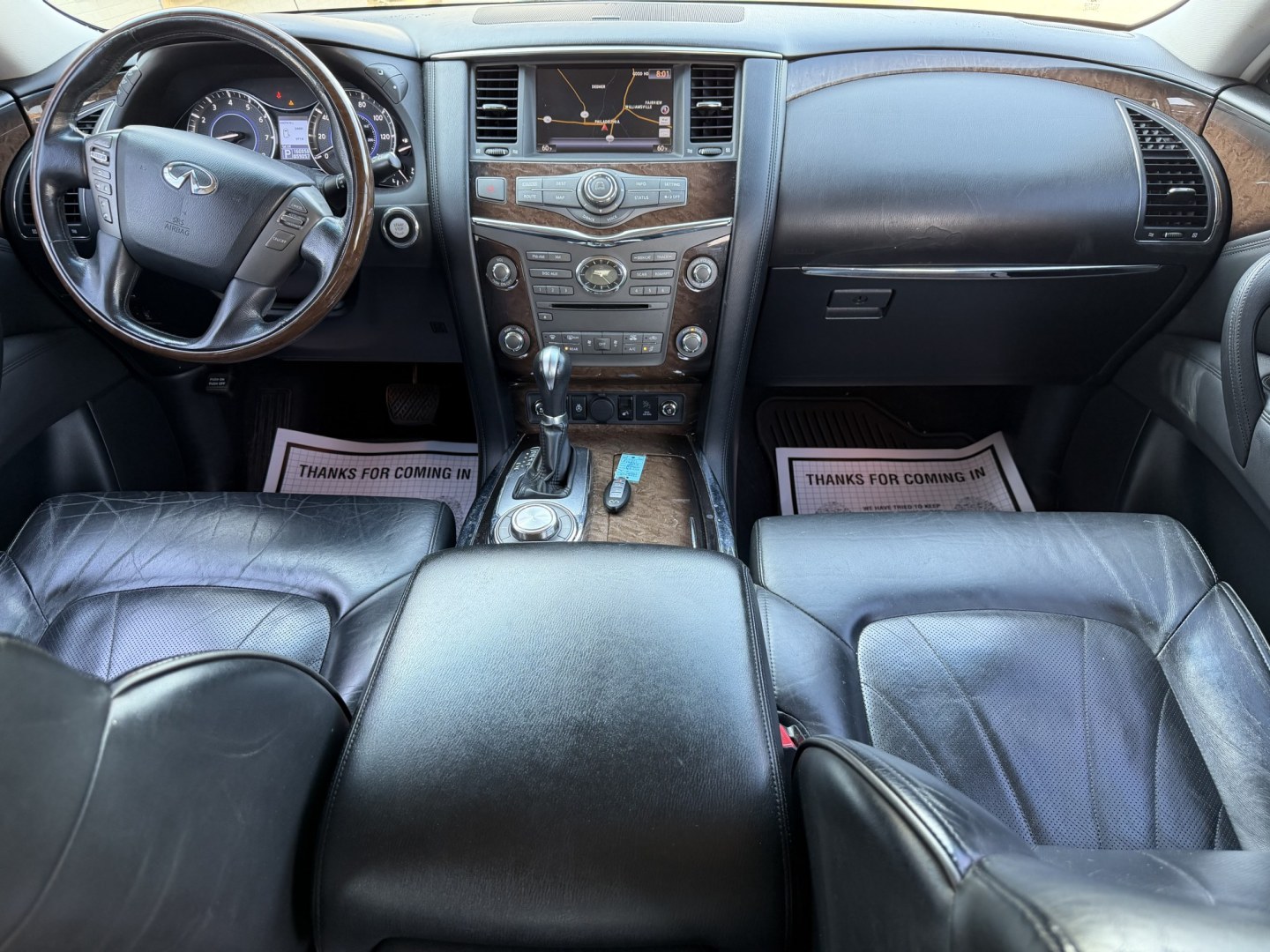 2012 GRAY INFINITI QX56 BASE (JN8AZ2NE3C9) , located at 922 W. Beacon St., Philadelphia, MS, 39350, (601) 650-3675, 32.770447, -89.127151 - Photo#16