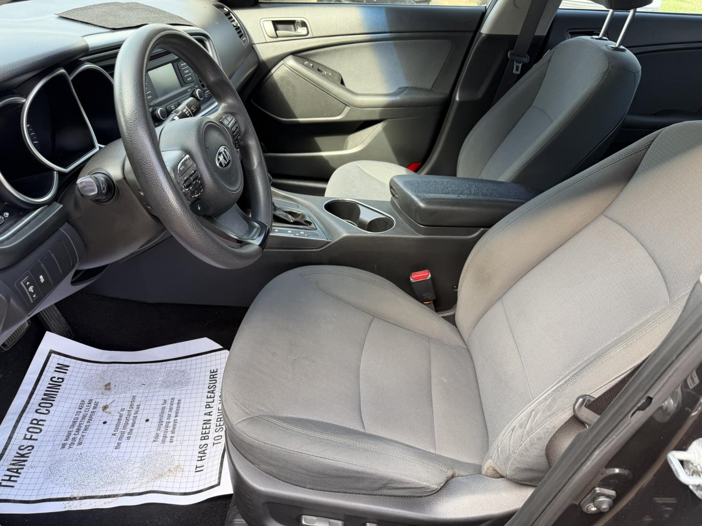 2015 GRAY KIA OPTIMA LX (KNAGM4A75F5) , located at 922 W. Beacon St., Philadelphia, MS, 39350, (601) 650-3675, 32.770447, -89.127151 - Photo#9
