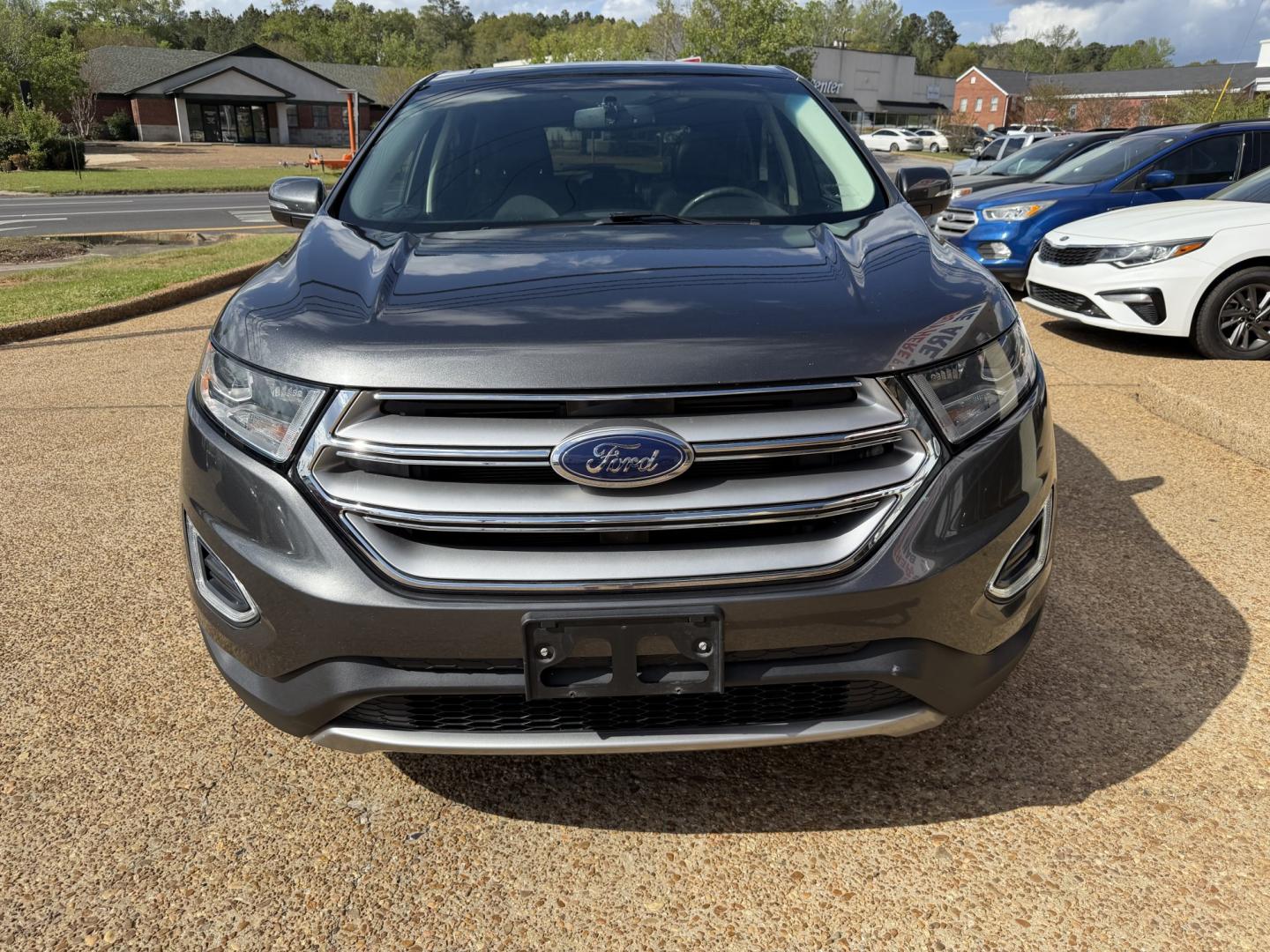 2015 GRAY FORD EDGE SEL (2FMTK4J9XFB) , located at 922 W. Beacon St., Philadelphia, MS, 39350, (601) 650-3675, 32.770447, -89.127151- Photo#1