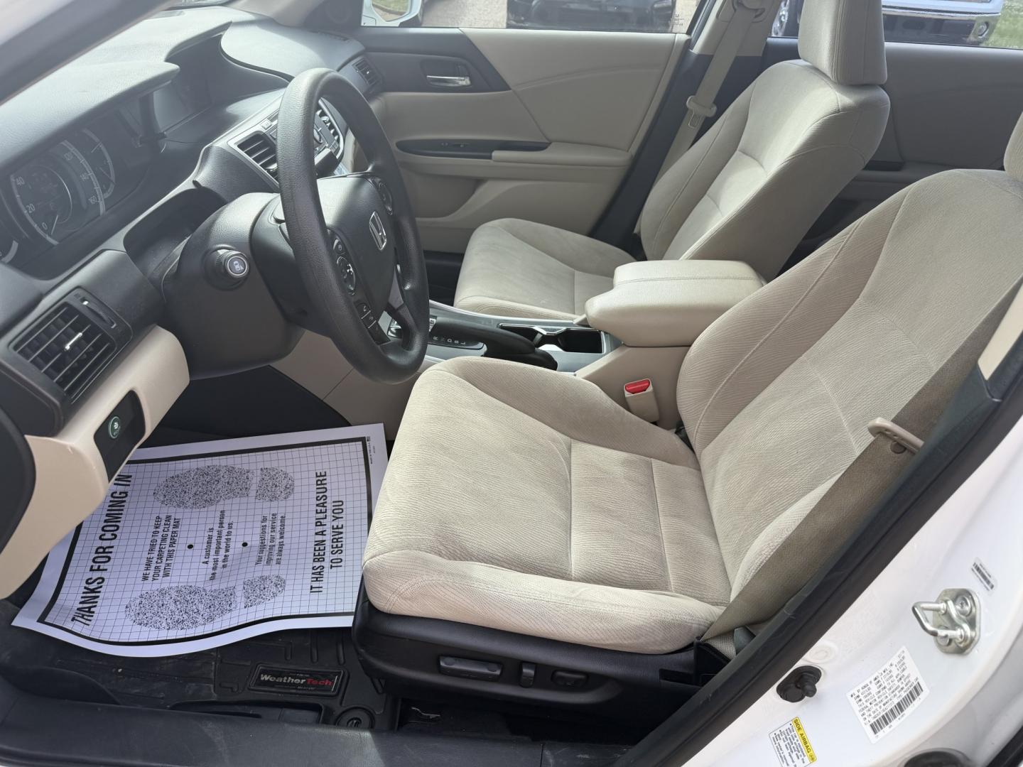 2014 WHITE HONDA ACCORD EX (1HGCR2F7XEA) , located at 922 W. Beacon St., Philadelphia, MS, 39350, (601) 650-3675, 32.770447, -89.127151- Photo#9