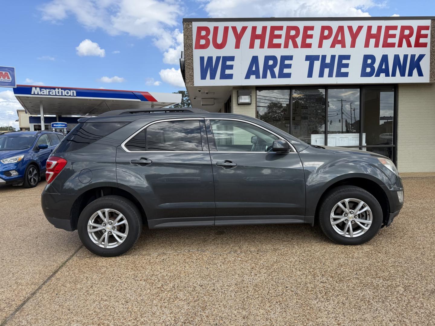 2017 GRAY CHEVROLET EQUINOX LT (2GNALCEKXH1) , located at 922 W. Beacon St., Philadelphia, MS, 39350, (601) 650-3675, 32.770447, -89.127151- Photo#6
