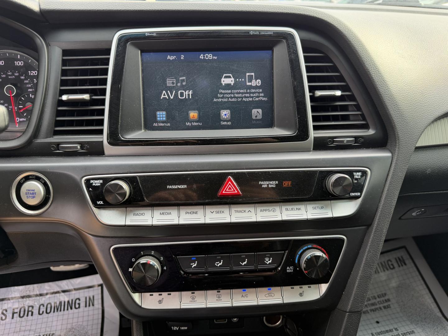 2018 GRAY HYUNDAI SONATA SPORT (5NPE34AF2JH) , located at 922 W. Beacon St., Philadelphia, MS, 39350, (601) 650-3675, 32.770447, -89.127151 - Photo#16