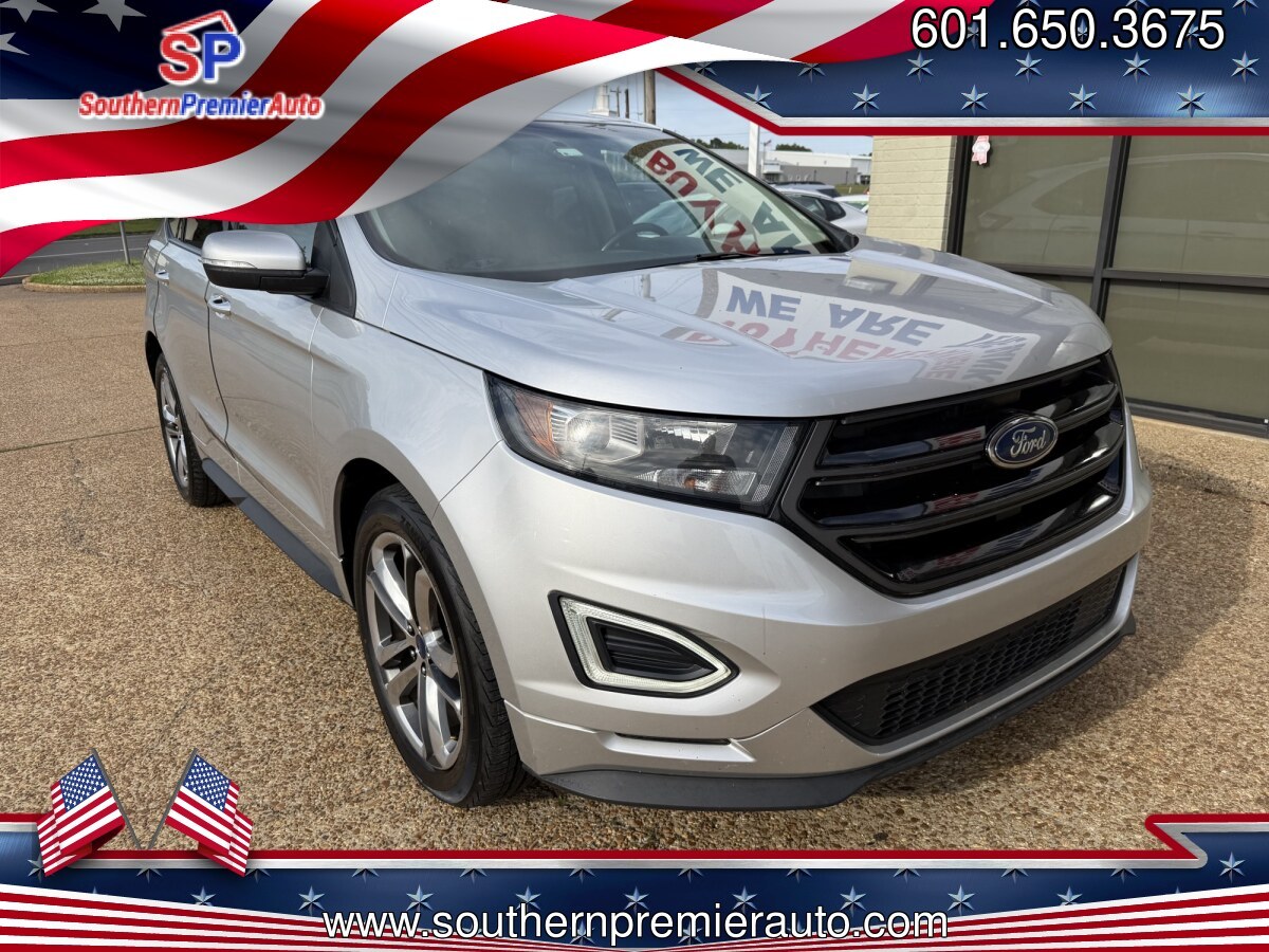 2015 SILVER FORD EDGE SPORT (2FMTK3AP5FB) , located at 922 W. Beacon St., Philadelphia, MS, 39350, (601) 650-3675, 32.770447, -89.127151 - Photo#0