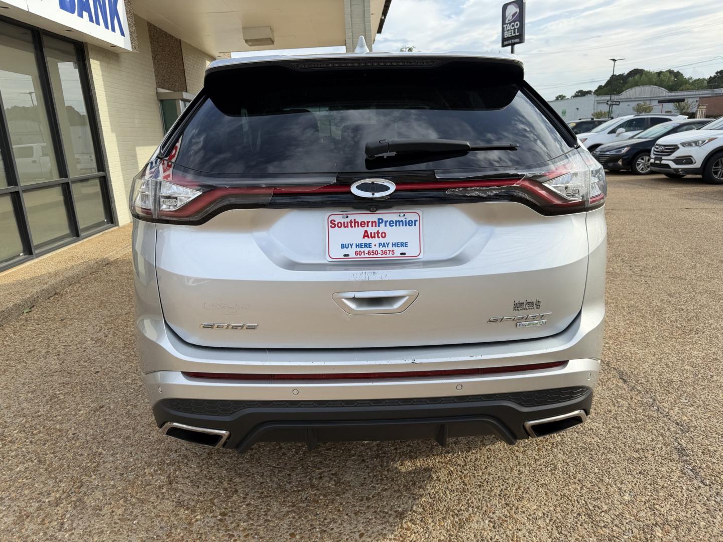 2015 SILVER FORD EDGE SPORT (2FMTK3AP5FB) , located at 922 W. Beacon St., Philadelphia, MS, 39350, (601) 650-3675, 32.770447, -89.127151 - Photo#4