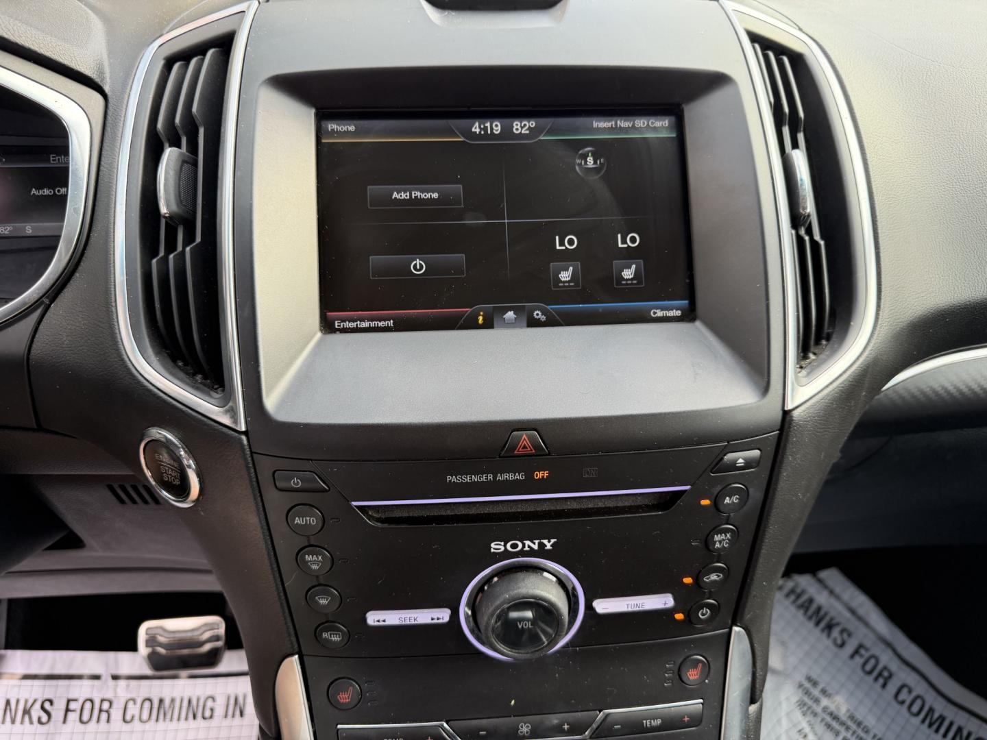 2015 SILVER FORD EDGE SPORT (2FMTK3AP5FB) , located at 922 W. Beacon St., Philadelphia, MS, 39350, (601) 650-3675, 32.770447, -89.127151 - Photo#17