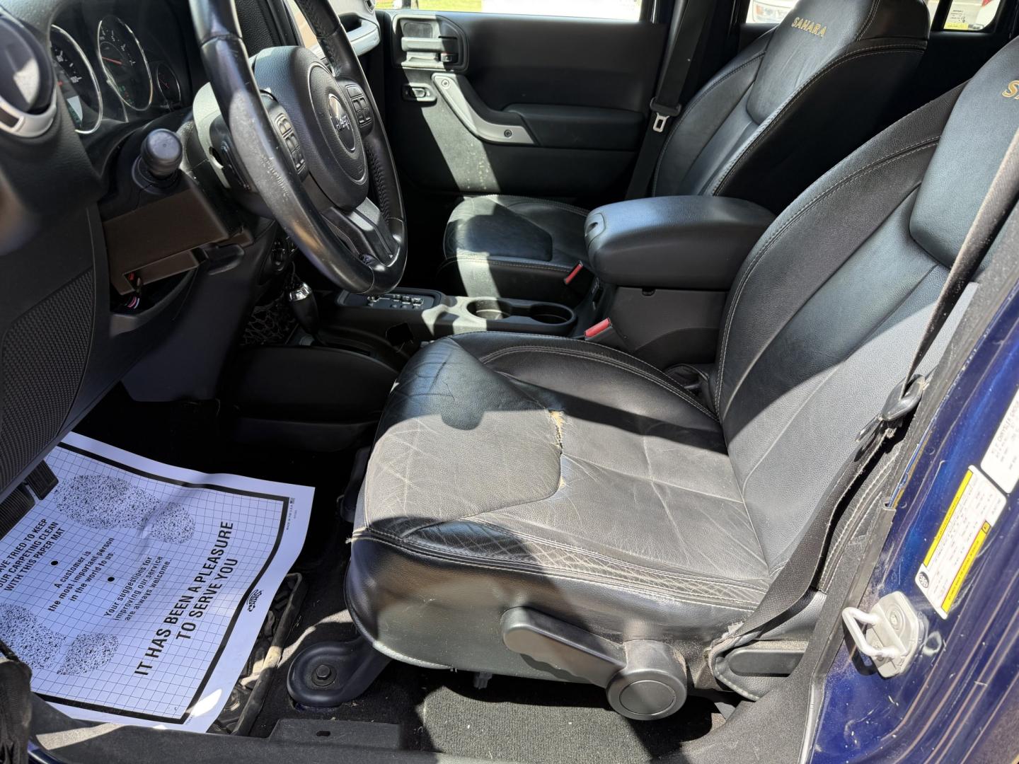 2013 BLUE JEEP WRANGLER UNLIMITED S (1C4HJWEG6DL) , located at 922 W. Beacon St., Philadelphia, MS, 39350, (601) 650-3675, 32.770447, -89.127151 - Photo#9