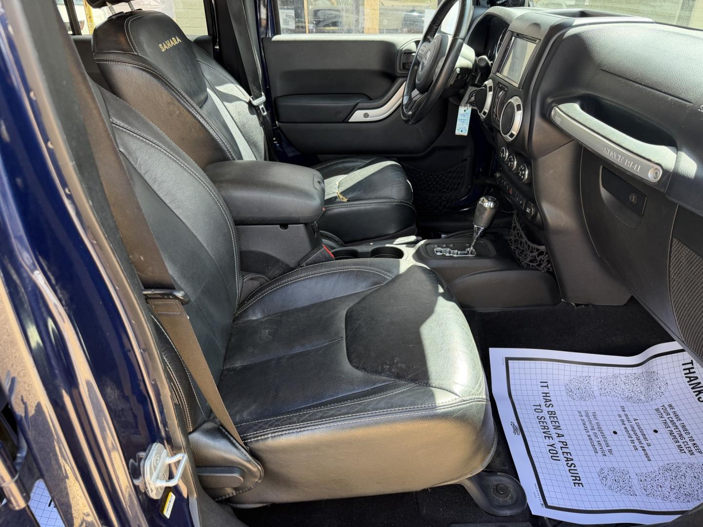 2013 BLUE JEEP WRANGLER UNLIMITED S (1C4HJWEG6DL) , located at 922 W. Beacon St., Philadelphia, MS, 39350, (601) 650-3675, 32.770447, -89.127151 - Photo#10