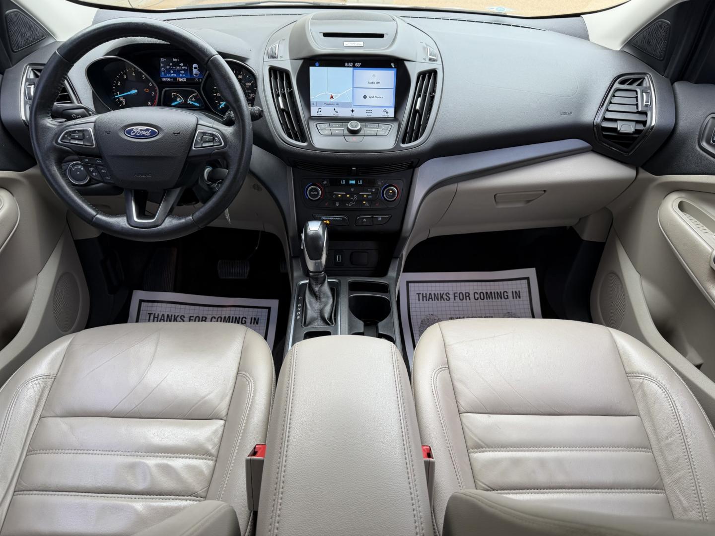 2018 WHITE FORD ESCAPE SEL (1FMCU0HD0JU) , located at 922 W. Beacon St., Philadelphia, MS, 39350, (601) 650-3675, 32.770447, -89.127151 - Photo#16