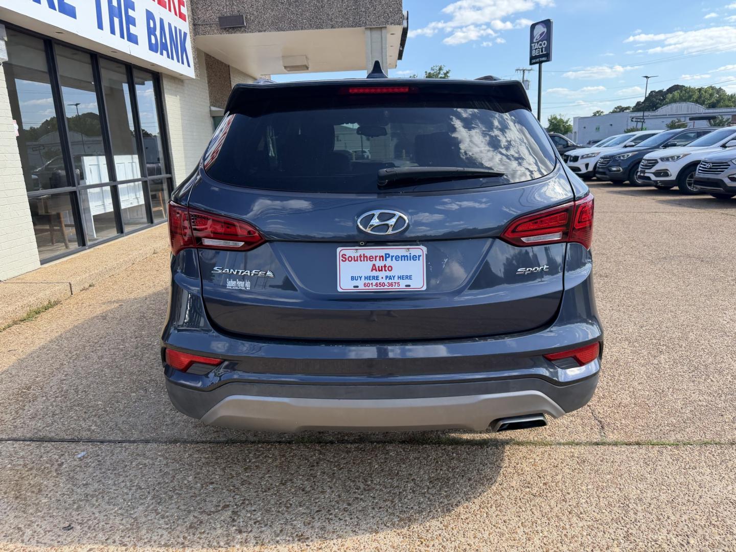 2017 BLUE HYUNDAI SANTA FE SPORT (5NMZU3LB4HH) , located at 922 W. Beacon St., Philadelphia, MS, 39350, (601) 650-3675, 32.770447, -89.127151- Photo#4