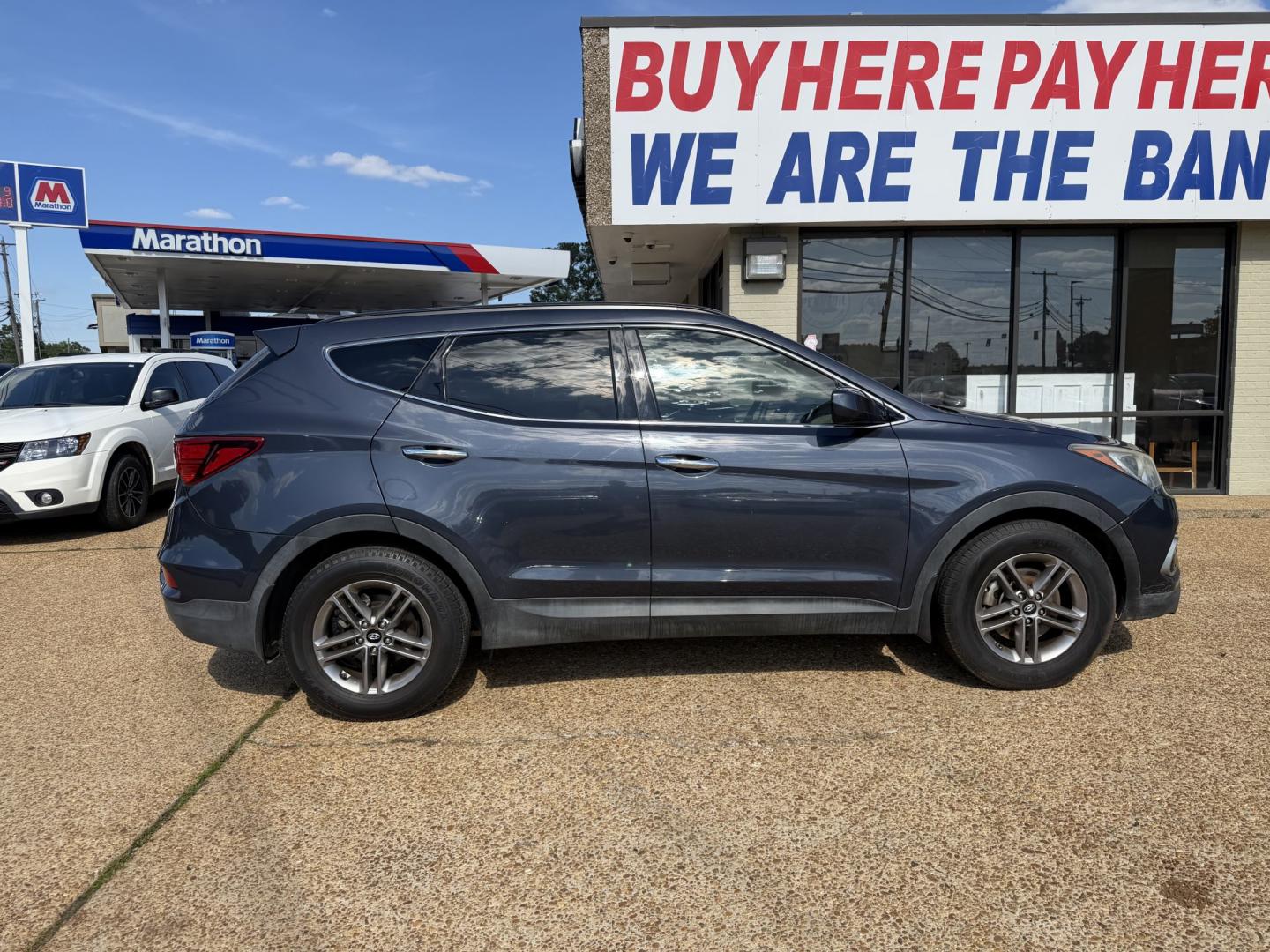 2017 BLUE HYUNDAI SANTA FE SPORT (5NMZU3LB4HH) , located at 922 W. Beacon St., Philadelphia, MS, 39350, (601) 650-3675, 32.770447, -89.127151- Photo#6
