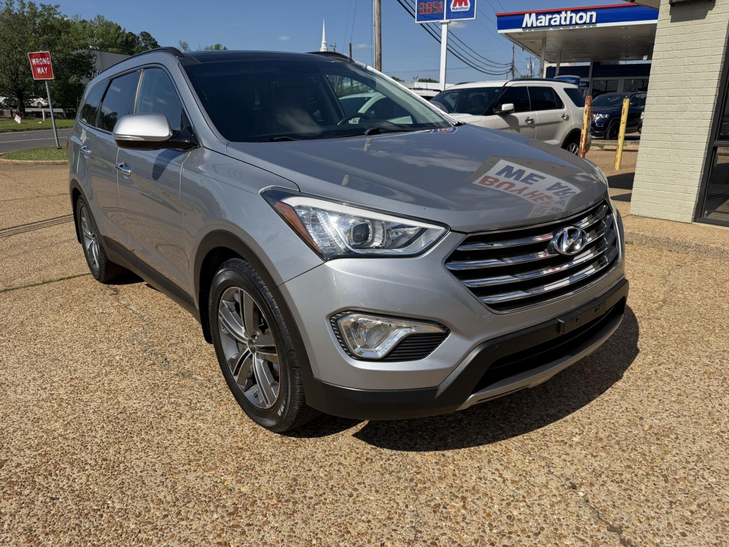 2014 SILVER HYUNDAI SANTA FE LIMITED (KM8SR4HF1EU) , located at 922 W. Beacon St., Philadelphia, MS, 39350, (601) 650-3675, 32.770447, -89.127151- Photo#0