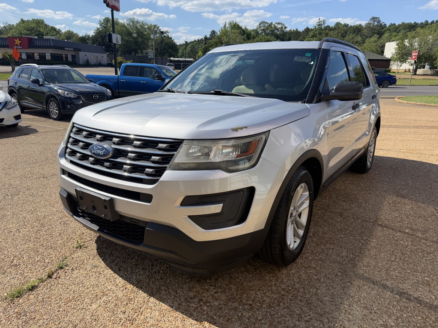 2016 SILVER FORD EXPLORER BASE (1FM5K7B82GG) , located at 922 W. Beacon St., Philadelphia, MS, 39350, (601) 650-3675, 32.770447, -89.127151 - Photo#2