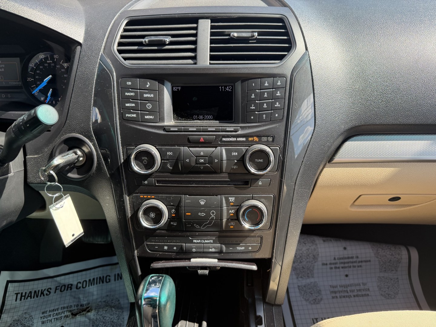 2016 SILVER FORD EXPLORER BASE (1FM5K7B82GG) , located at 922 W. Beacon St., Philadelphia, MS, 39350, (601) 650-3675, 32.770447, -89.127151 - Photo#17