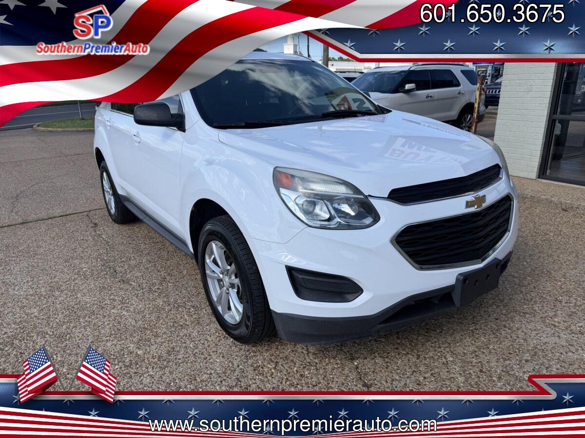 2017 WHITE CHEVROLET EQUINOX LS (2GNFLEEK7H6) , located at 922 W. Beacon St., Philadelphia, MS, 39350, (601) 650-3675, 32.770447, -89.127151 - Photo#0